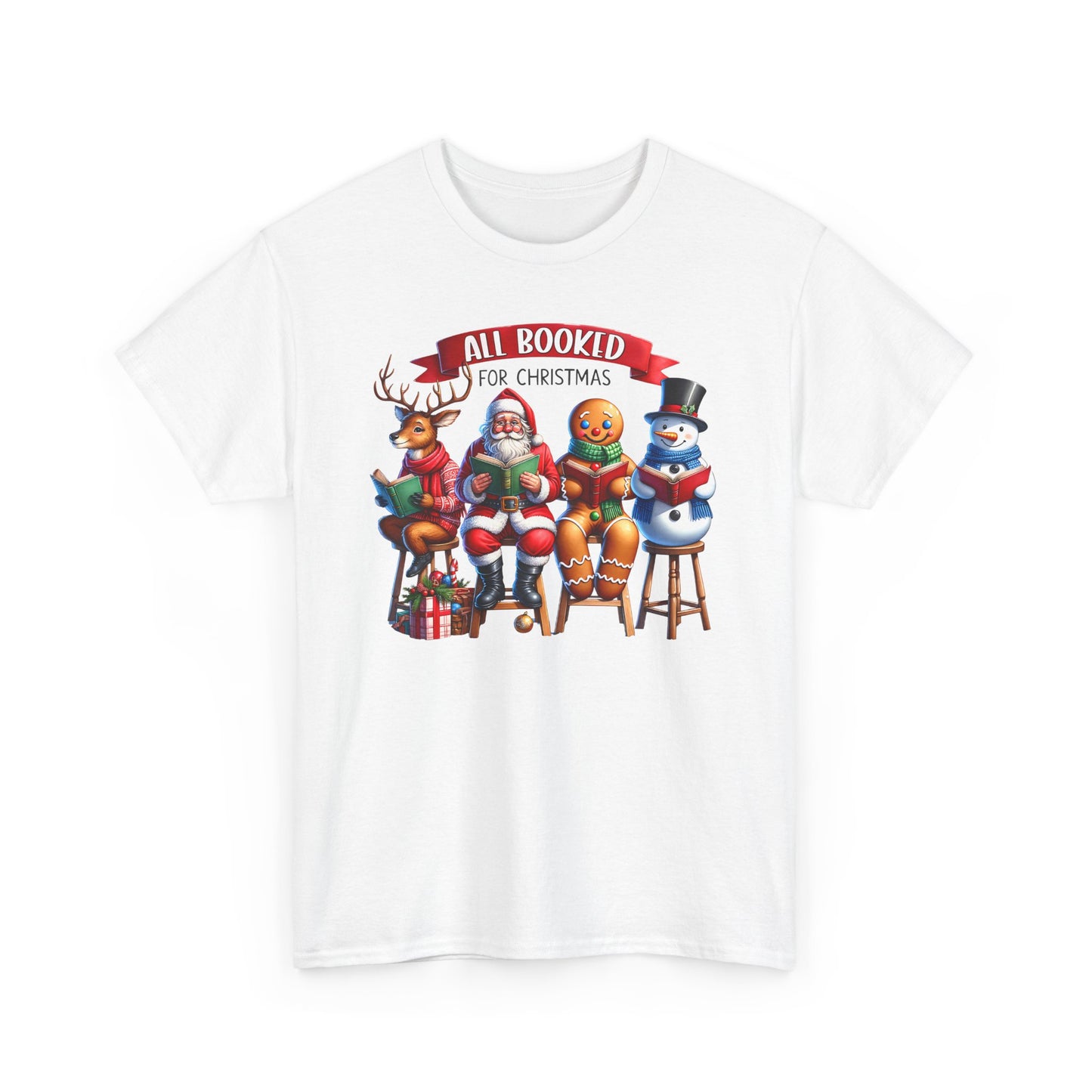 Booked for Christmas Tee - Unisex Heavy Cotton Tee