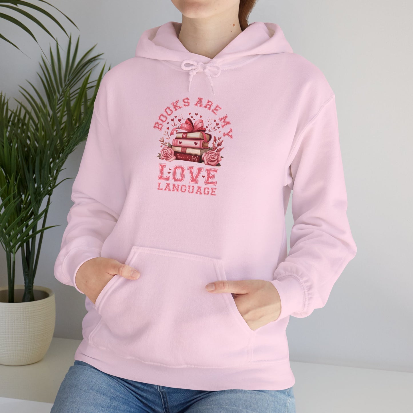 Books are My Love Language Hooded Sweatshirt - sizes S - 5X