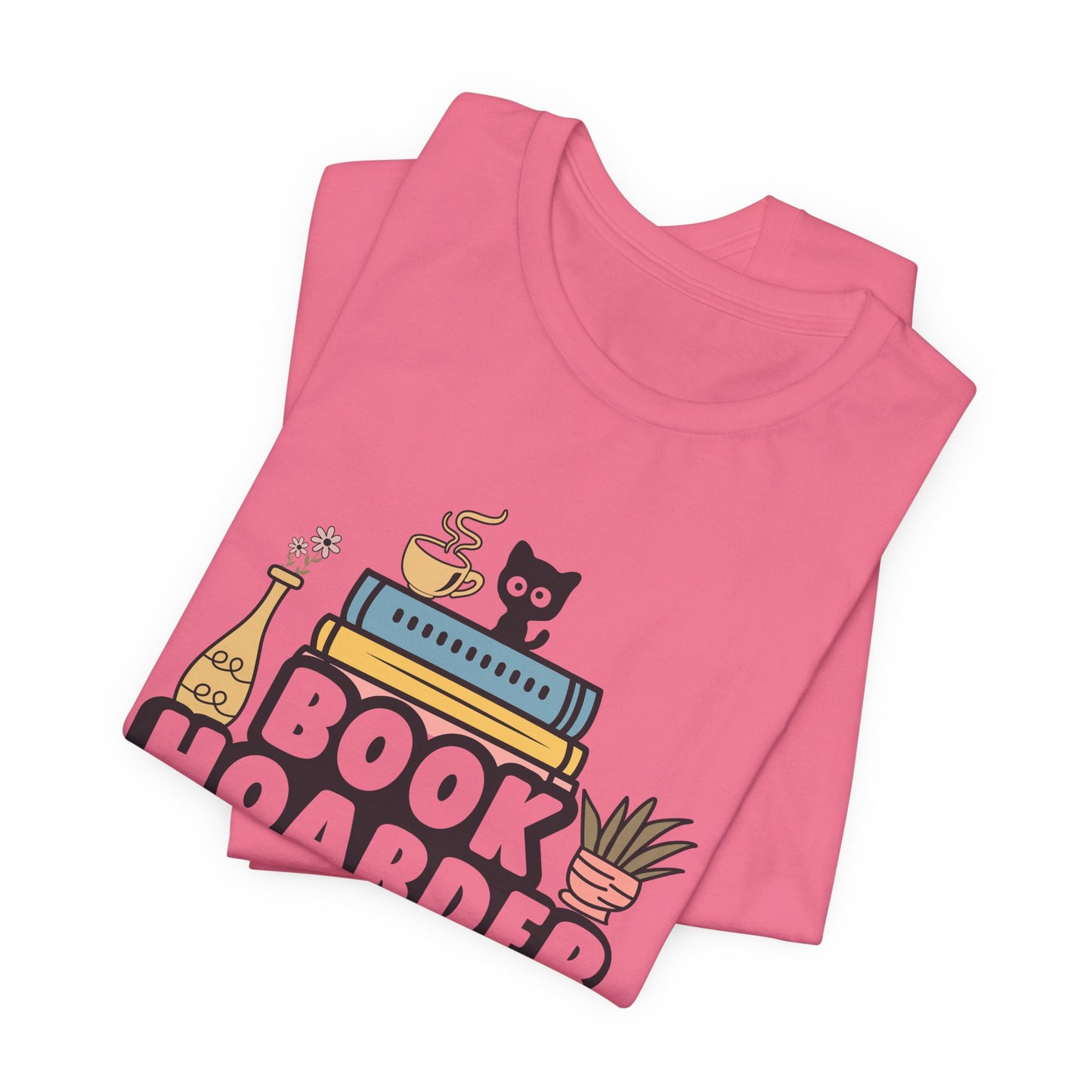Book Hoarder Unisex Tee - Cat Lover Book Lover Funny Gift - sizes S - 3X