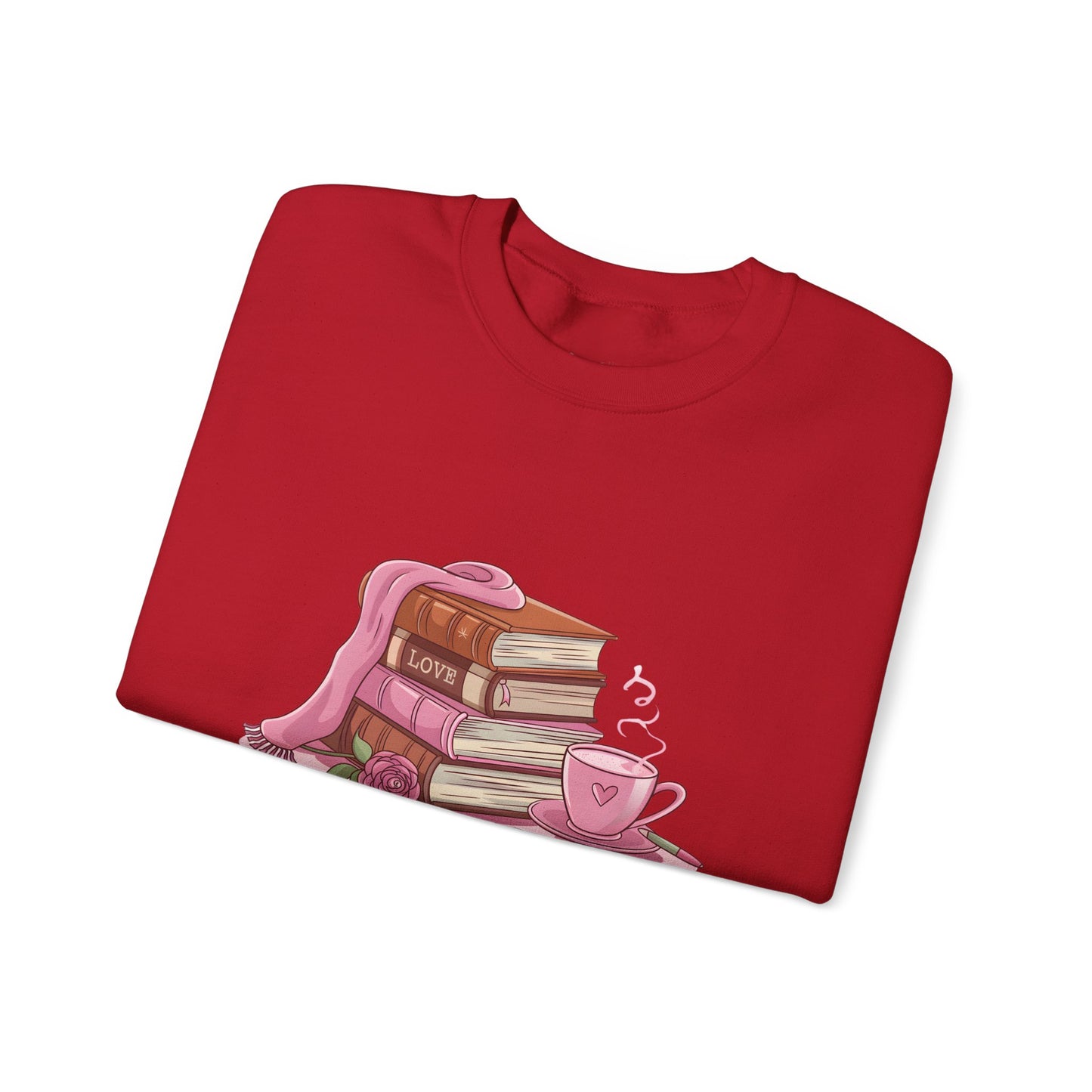 Valentine's Day Book Lover Crewneck Sweatshirt - S - 5X