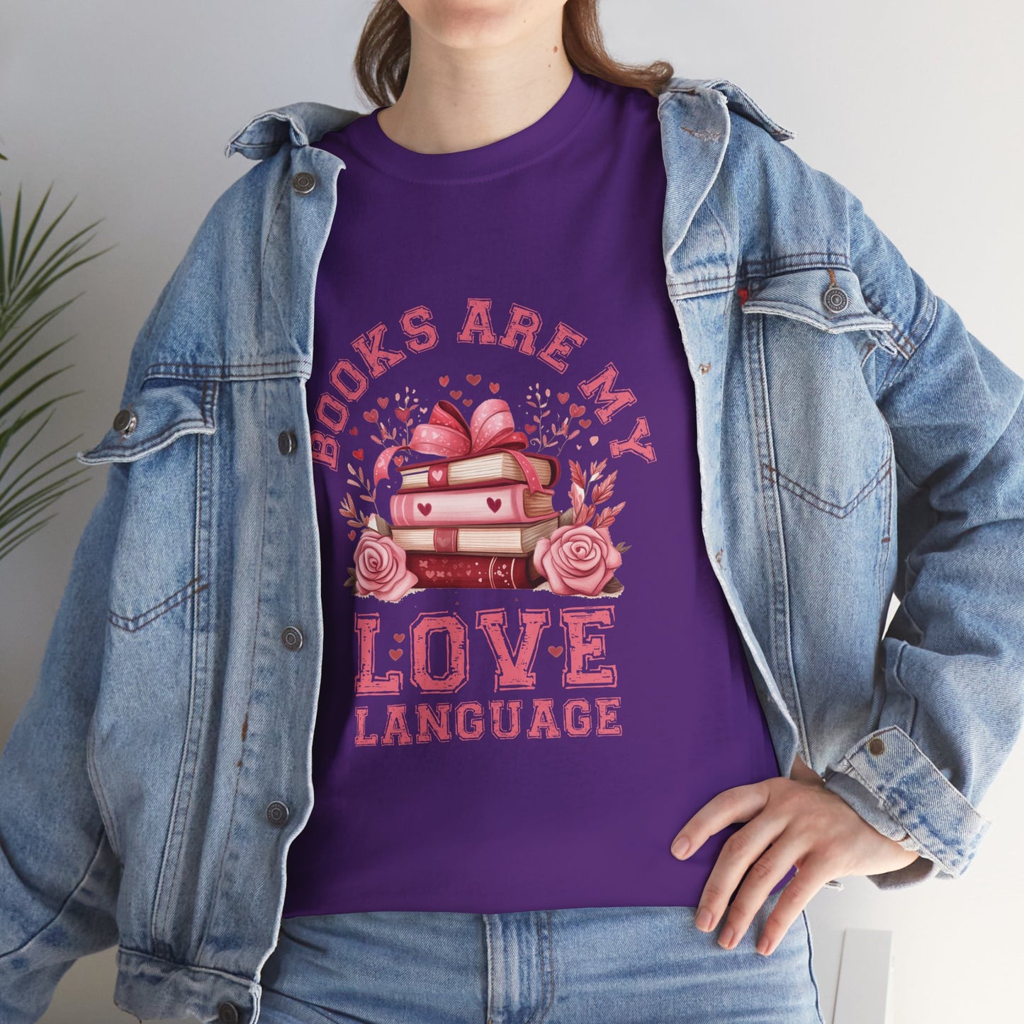 Books are My Love Language Unisex Tee - Valentine's Day Gift for Book Lovers