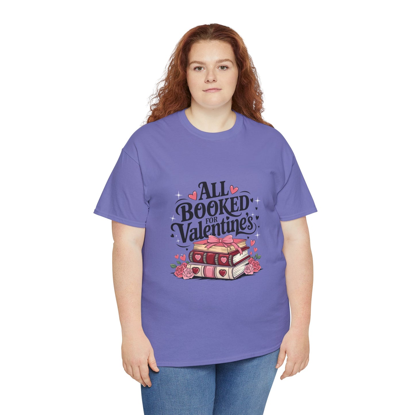 Valentine's Day Book Lover Unisex Tee - sizes S - 5X