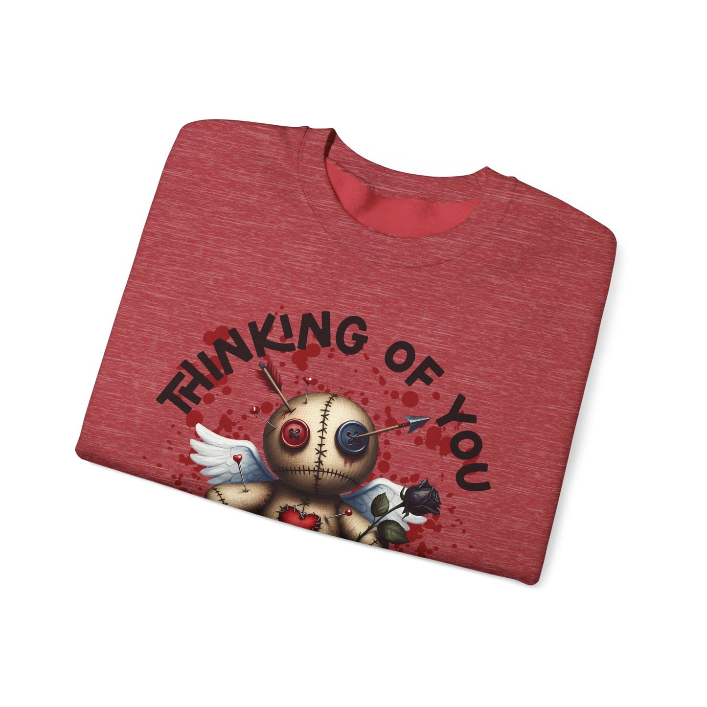 Anti-Valentine Thinking of You Unisex Heavy Blend™ Crewneck Sweatshirt - S - 5X