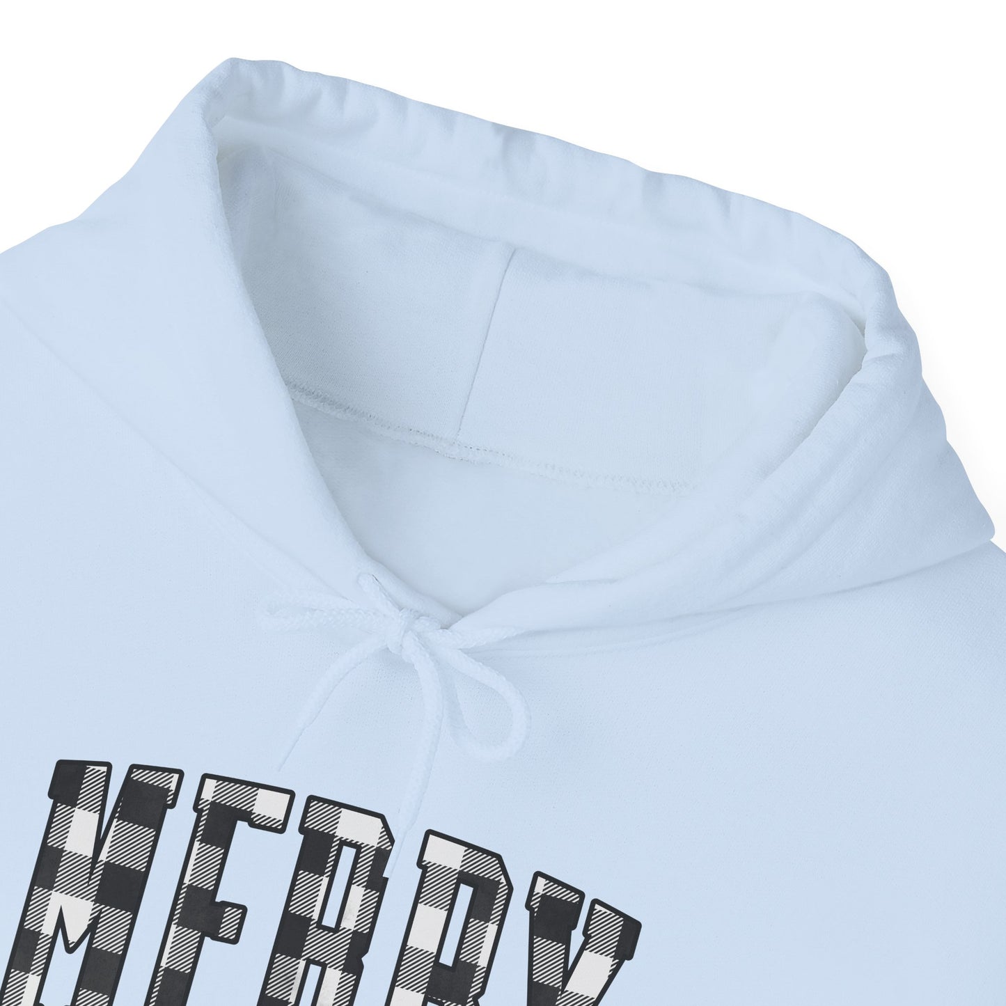 Buffalo Plaid Merry Christmas Unisex Heavy Blend™ Hooded Sweatshirt - size S - 3X