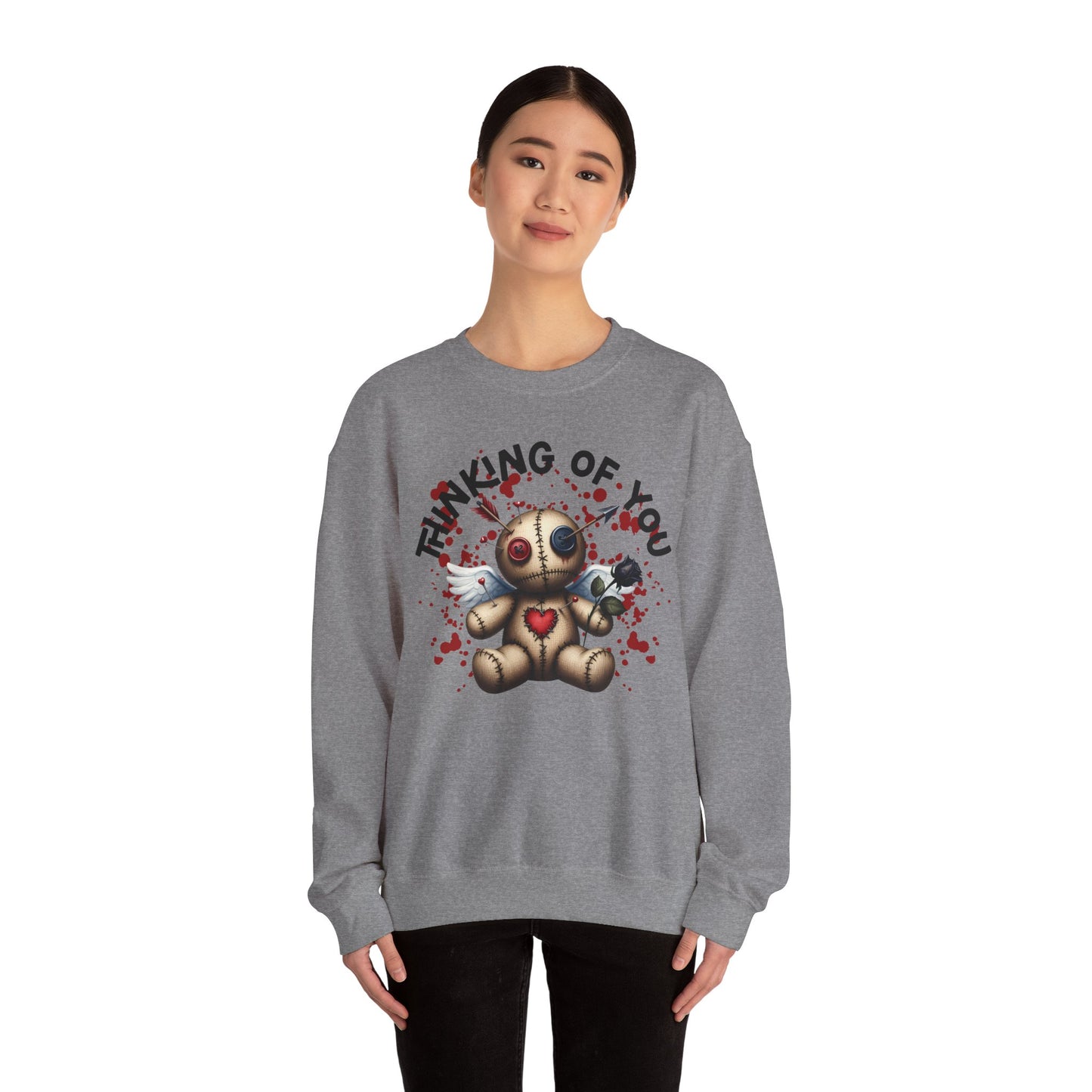 Anti-Valentine Thinking of You Unisex Heavy Blend™ Crewneck Sweatshirt - S - 5X