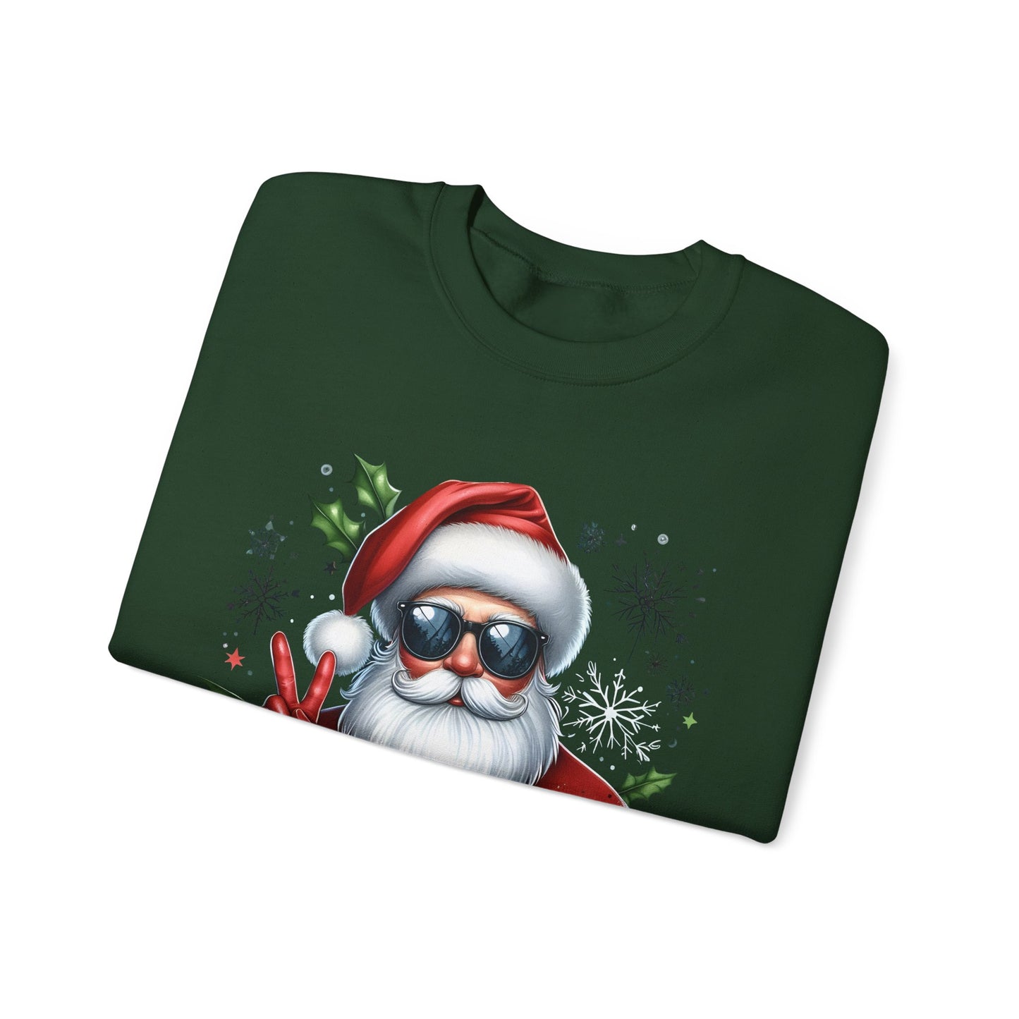 Funny Santa Christmas Unisex Heavy blend Crew Neck Sweatshirt