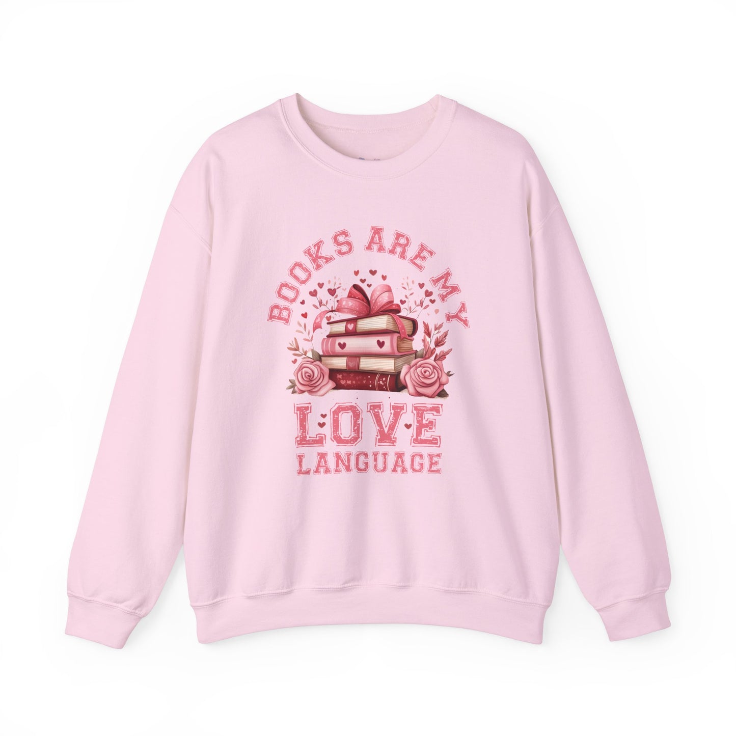 Books are my Love Language Unisex Heavy Blend Crewneck Sweatshirt - size S - 5X