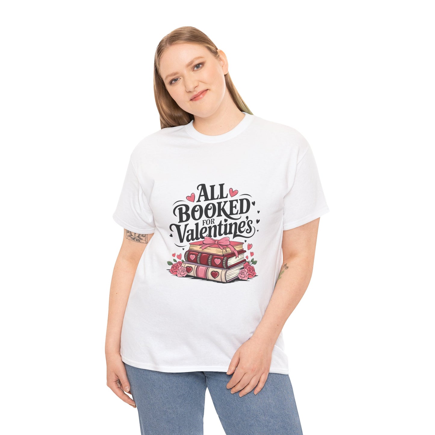 Valentine's Day Book Lover Unisex Tee - sizes S - 5X