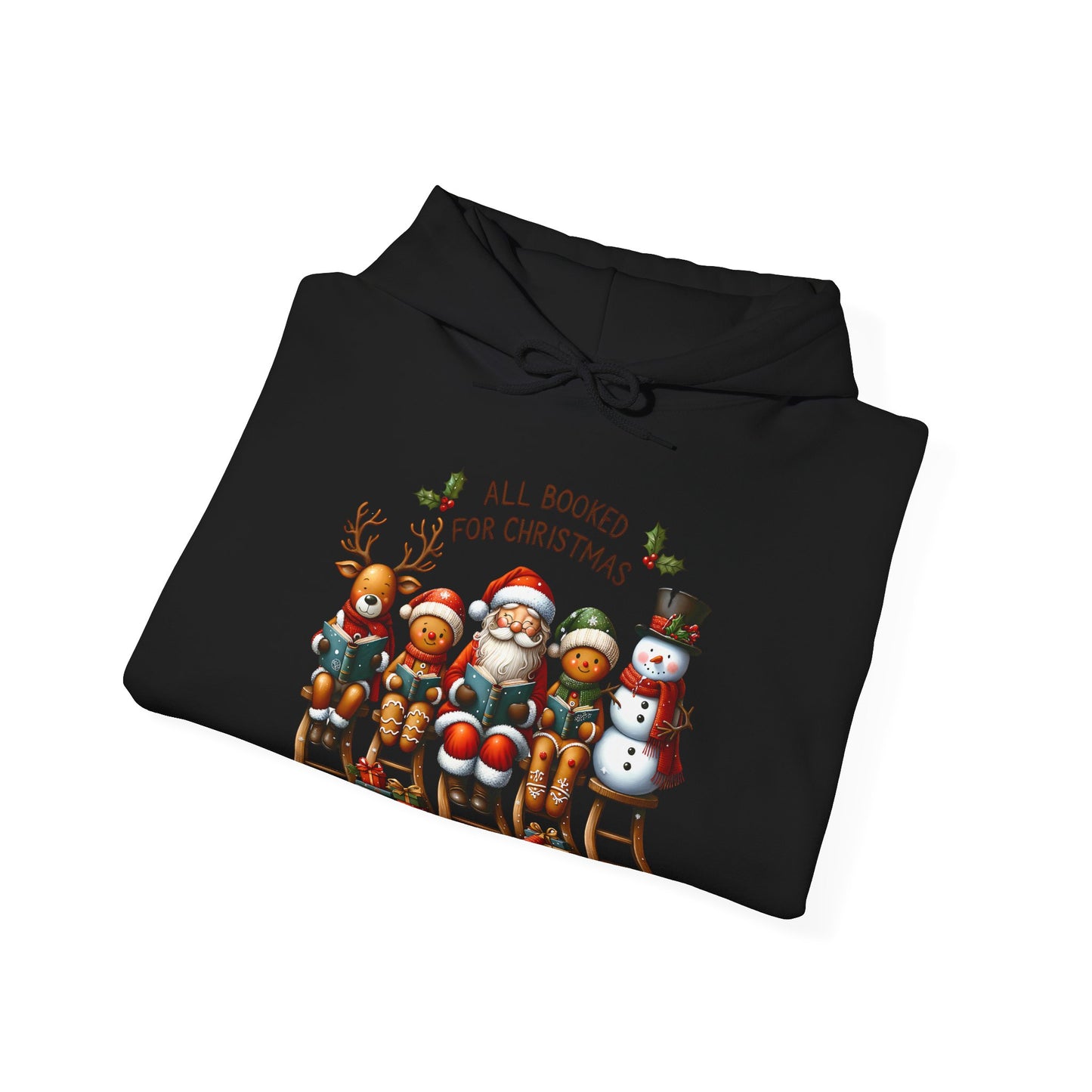 Christmas Bookish UnisexHoodie - All Booked For Christmas
