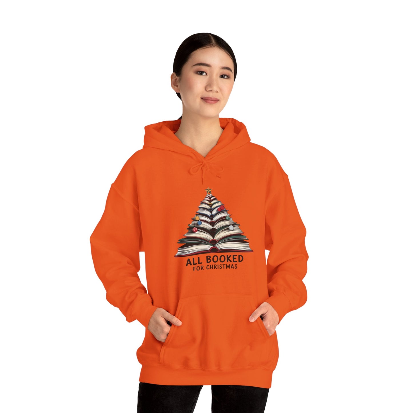 All Booked for Christmas Unisex Heavy Blend™ Hooded Sweatshirt - size S - 3X
