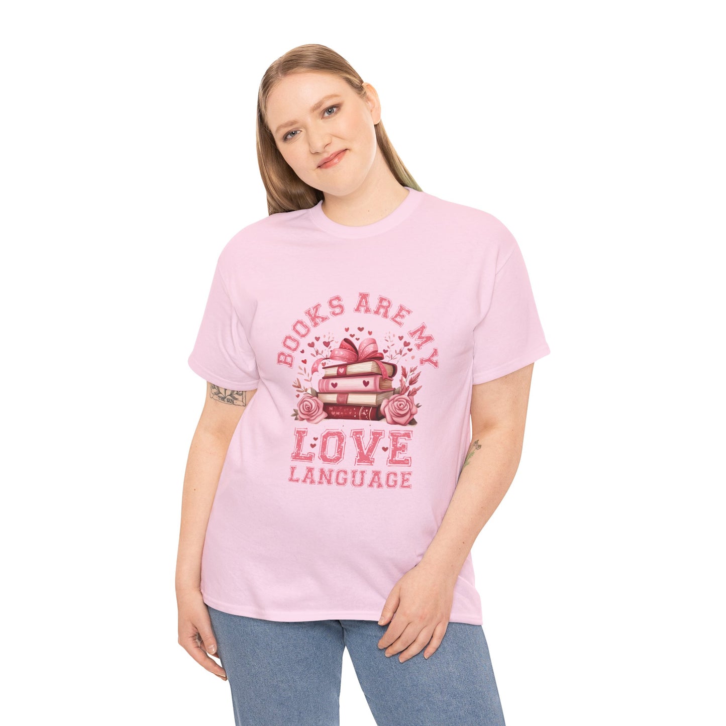 Books are My Love Language Unisex Tee - Valentine's Day Gift for Book Lovers