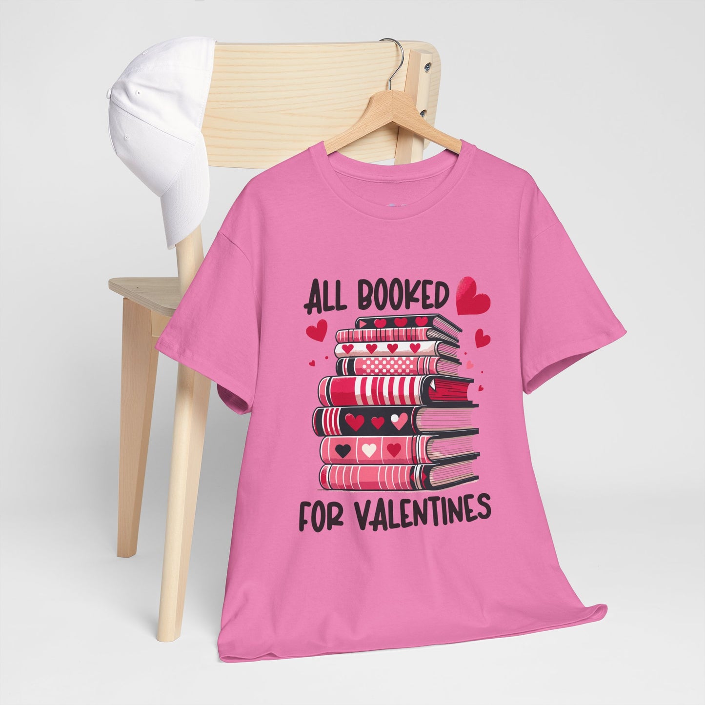 Valentine's Day Book Lover Unisex Tee - sizes S - 5X