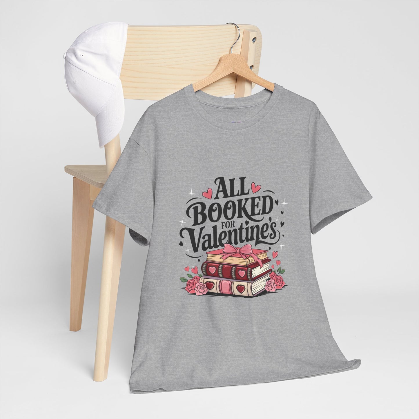 Valentine's Day Book Lover Unisex Tee - sizes S - 5X