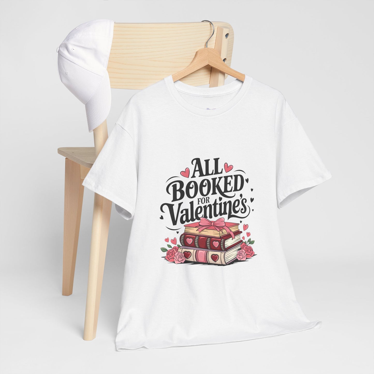 Valentine's Day Book Lover Unisex Tee - sizes S - 5X