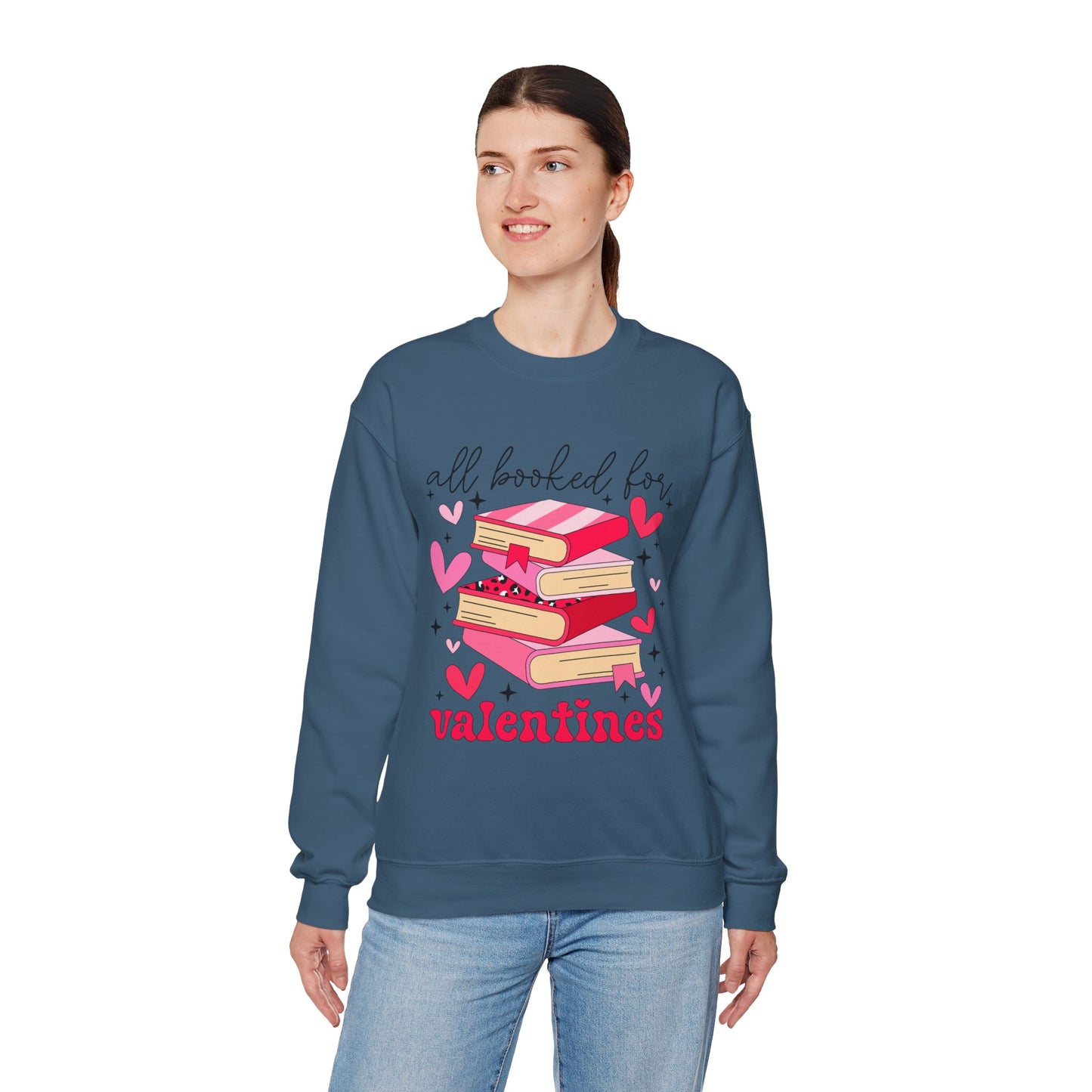 Book Lover Valentine's Day Unisex Sweatshirt - sizes S - 5X