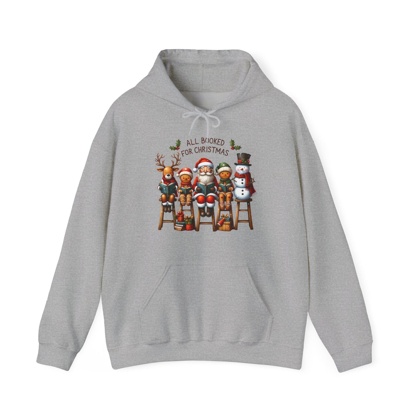 Christmas Bookish UnisexHoodie - All Booked For Christmas