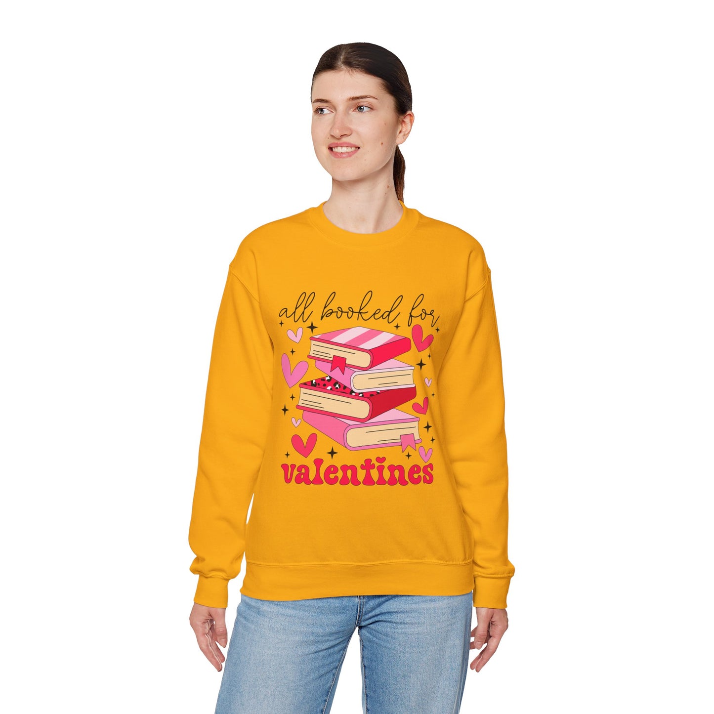 Book Lover Valentine's Day Unisex Sweatshirt - sizes S - 5X