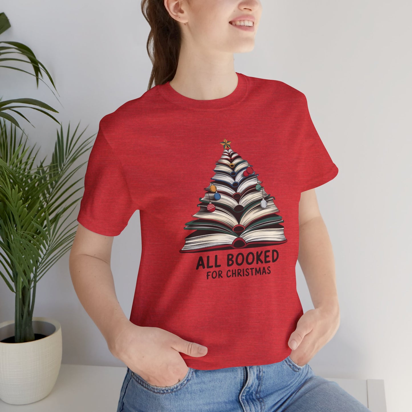All Booked for Christmas Unisex Jersey Short Sleeve T-shirt - sizes S - 3X
