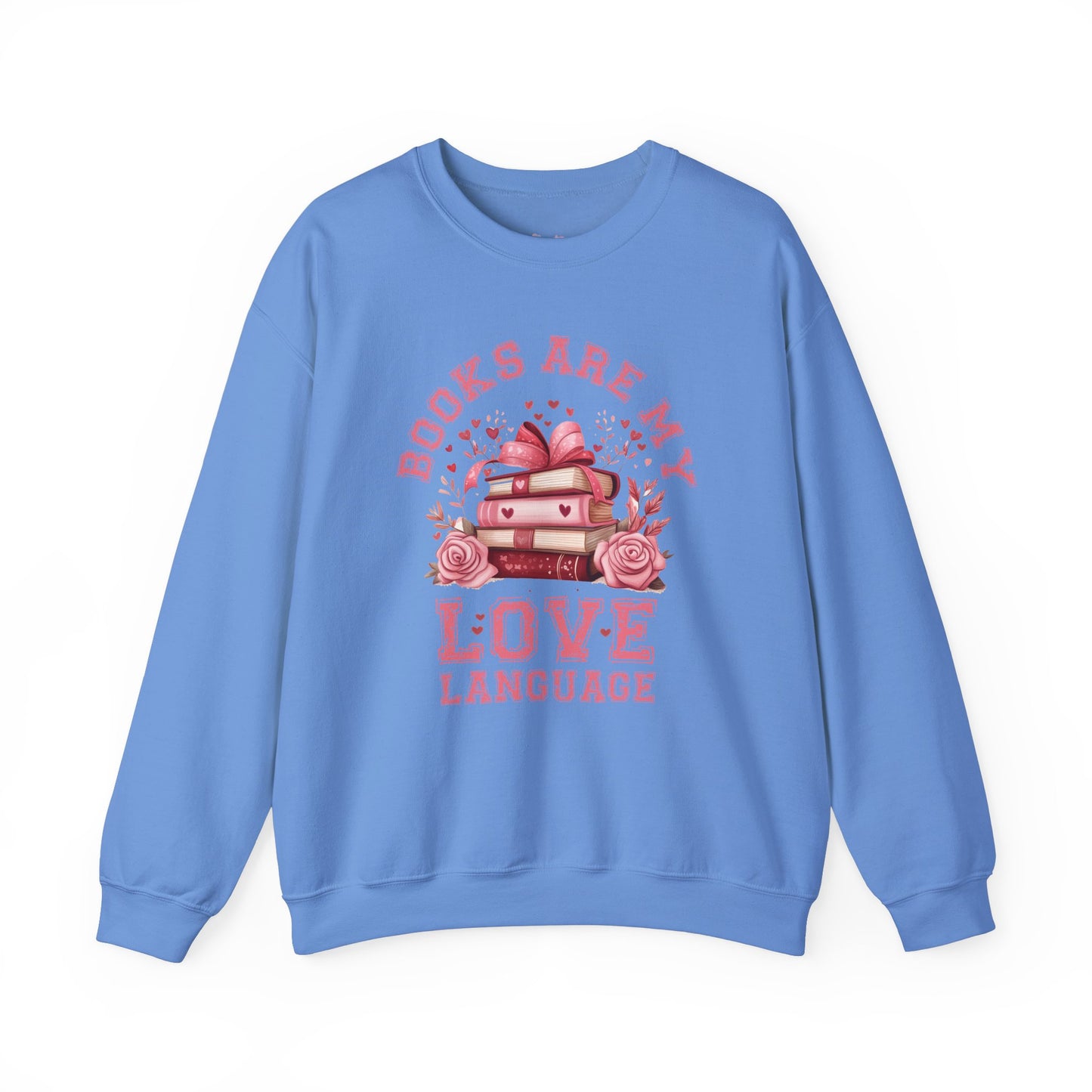 Books are my Love Language Unisex Heavy Blend Crewneck Sweatshirt - size S - 5X