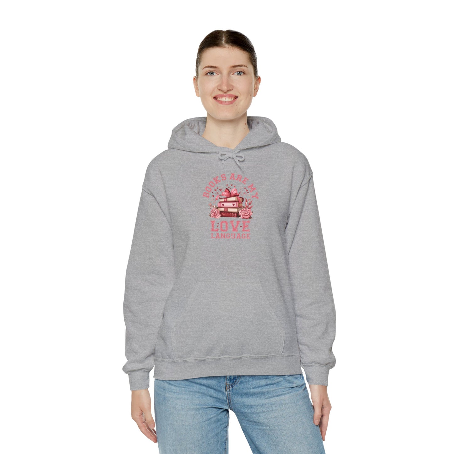 Books are My Love Language Hooded Sweatshirt - sizes S - 5X
