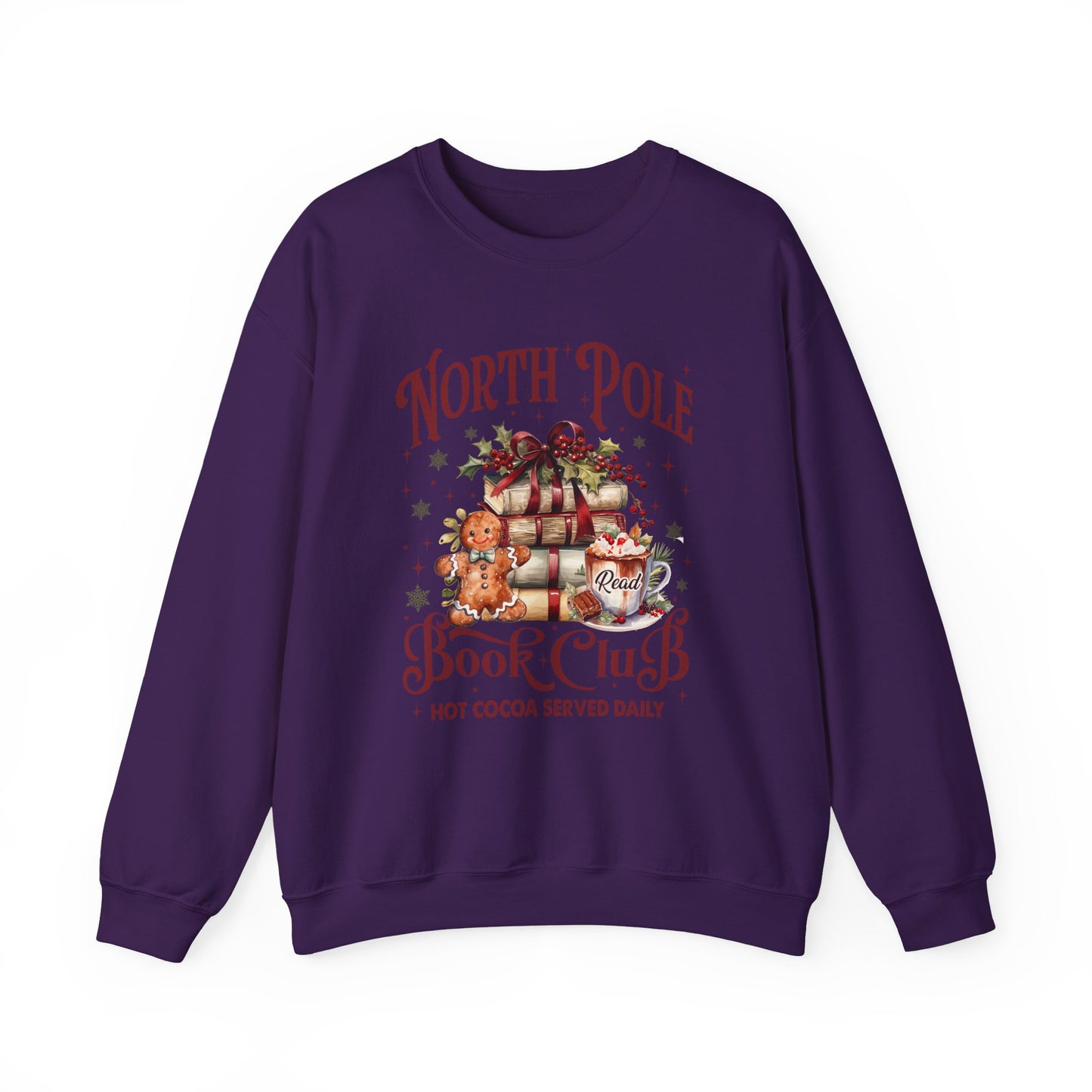North Pole Book Club Unisex Heavy Blend™ Crewneck Sweatshirt - size S - 3X