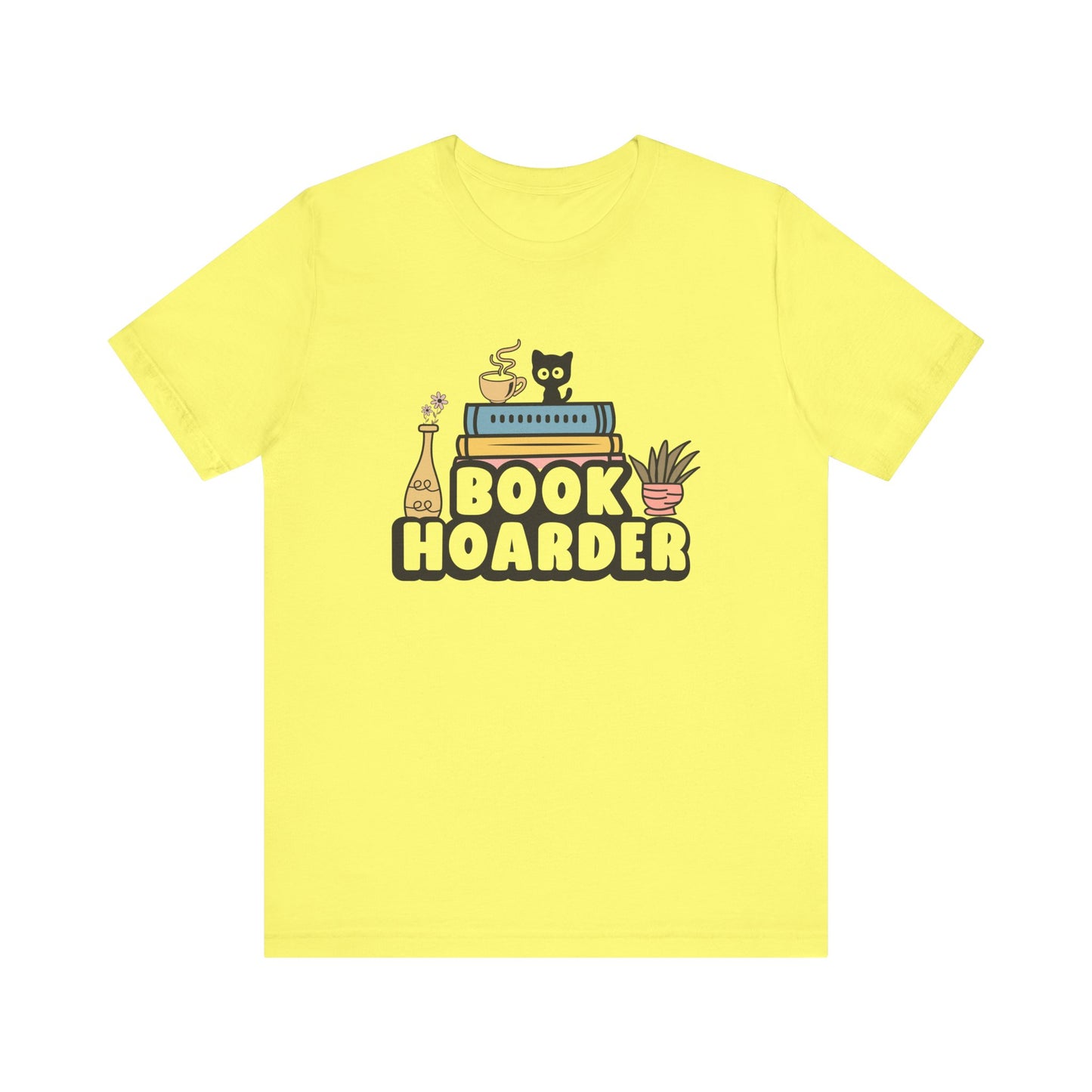 Book Hoarder Unisex Tee - Cat Lover Book Lover Funny Gift - sizes S - 3X