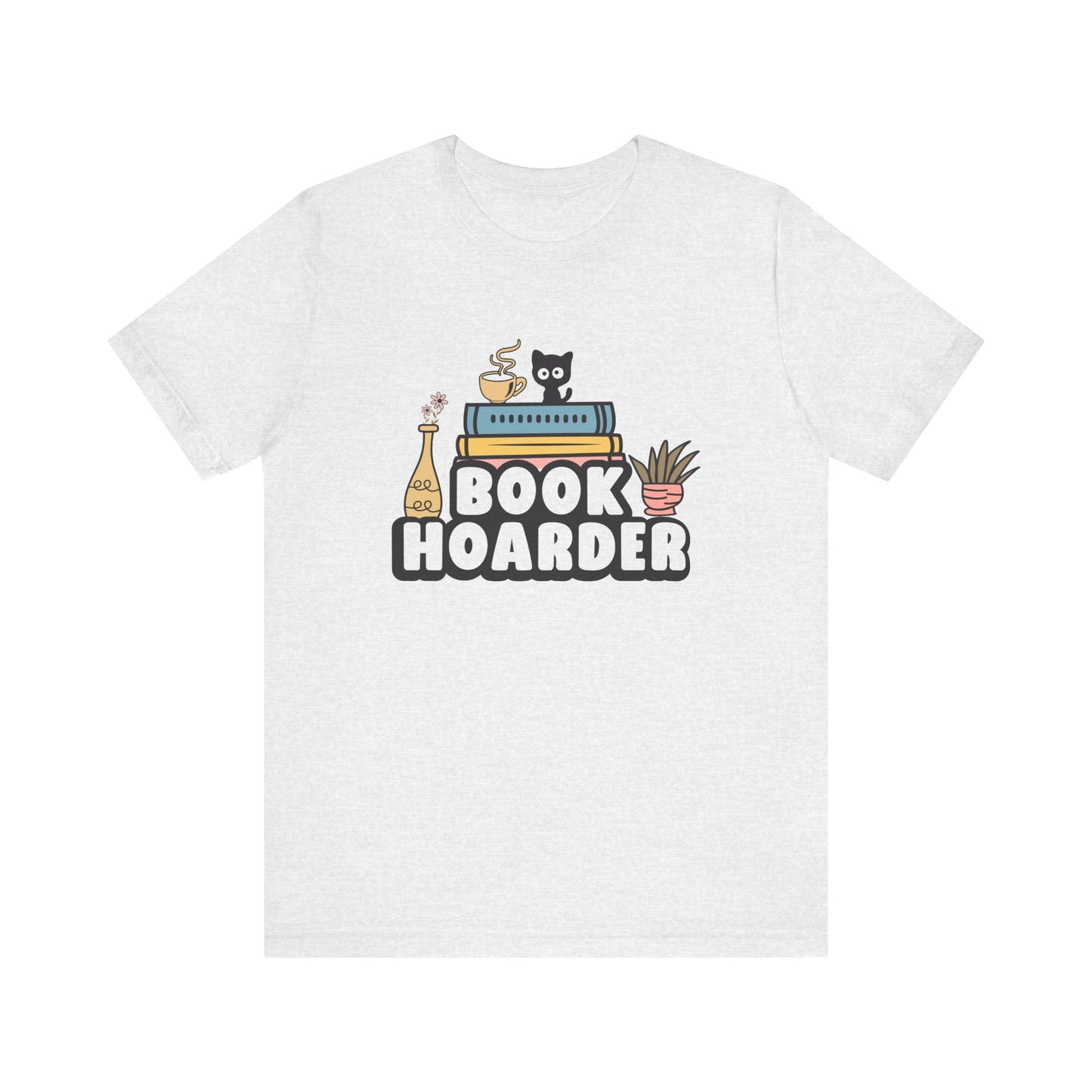 Book Hoarder Unisex Tee - Cat Lover Book Lover Funny Gift - sizes S - 3X