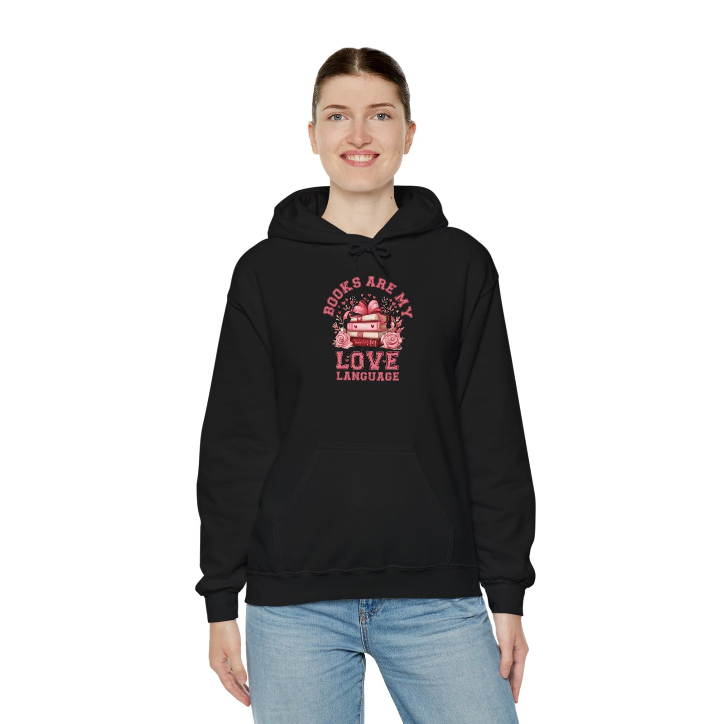 Books are My Love Language Hooded Sweatshirt - sizes S - 5X