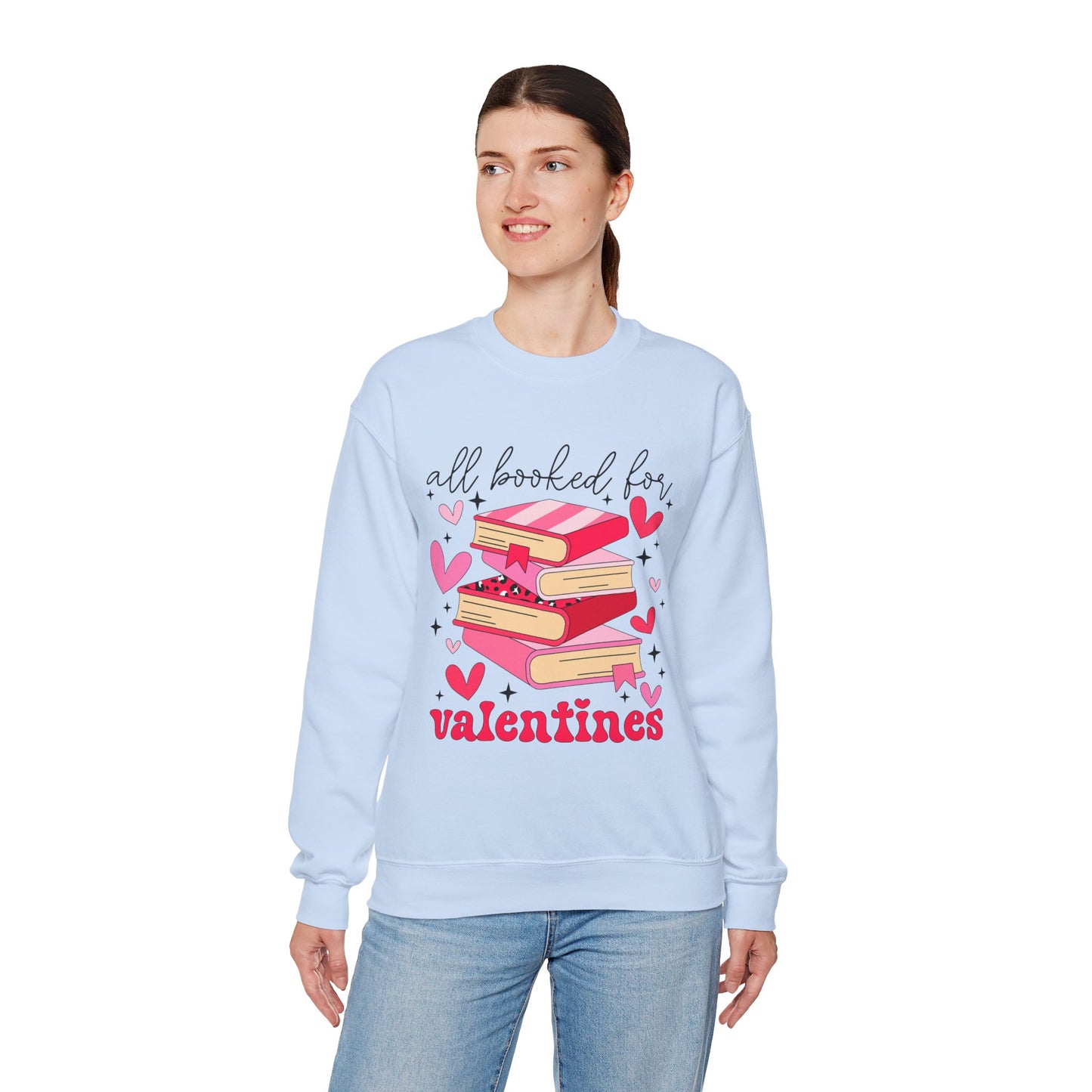 Book Lover Valentine's Day Unisex Sweatshirt - sizes S - 5X