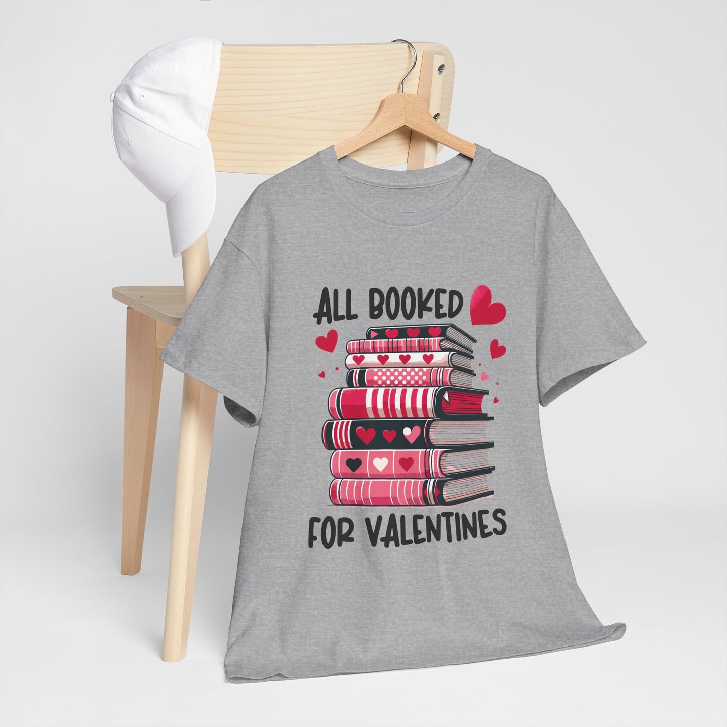 Valentine's Day Book Lover Unisex Tee - sizes S - 5X