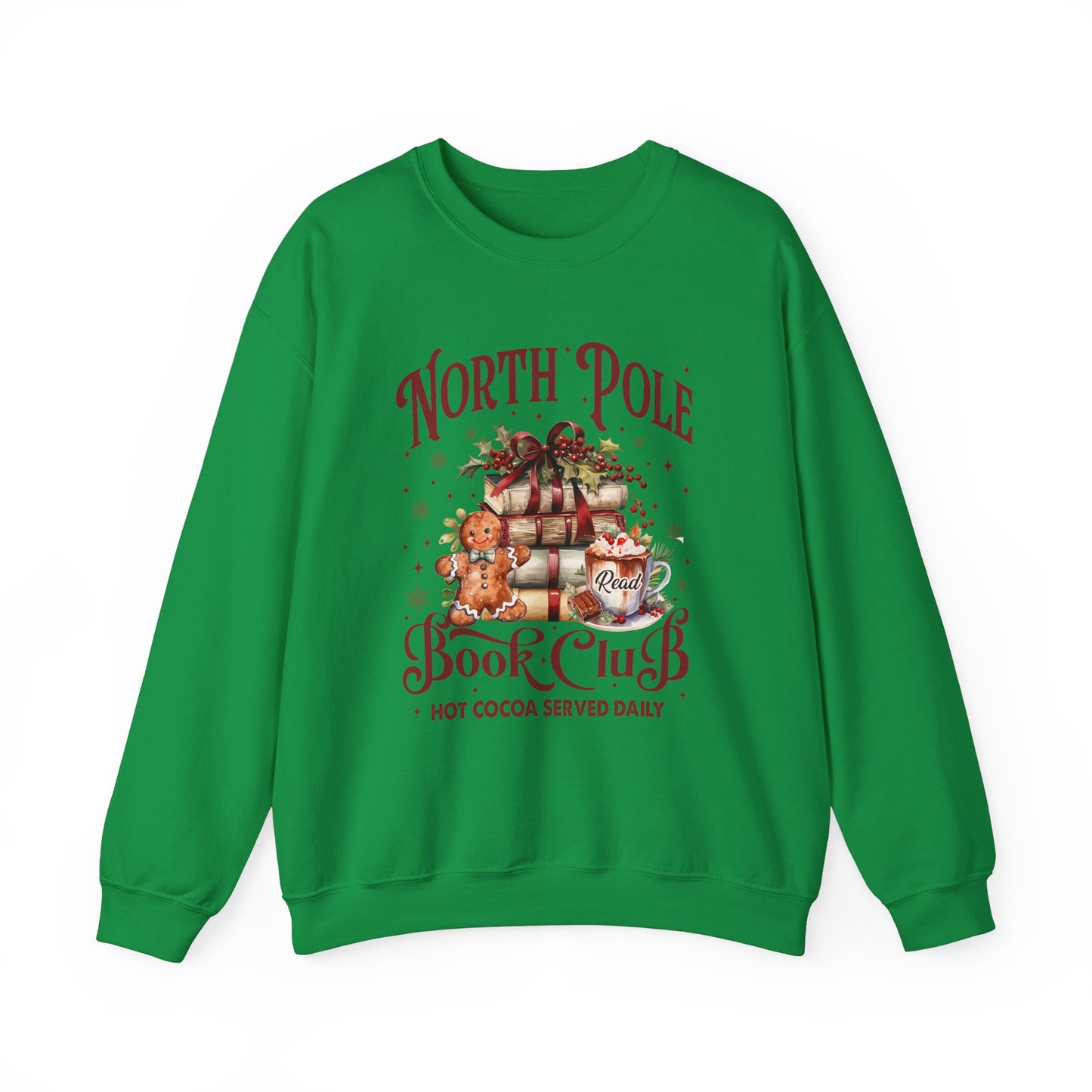 North Pole Book Club Unisex Heavy Blend™ Crewneck Sweatshirt - size S - 3X