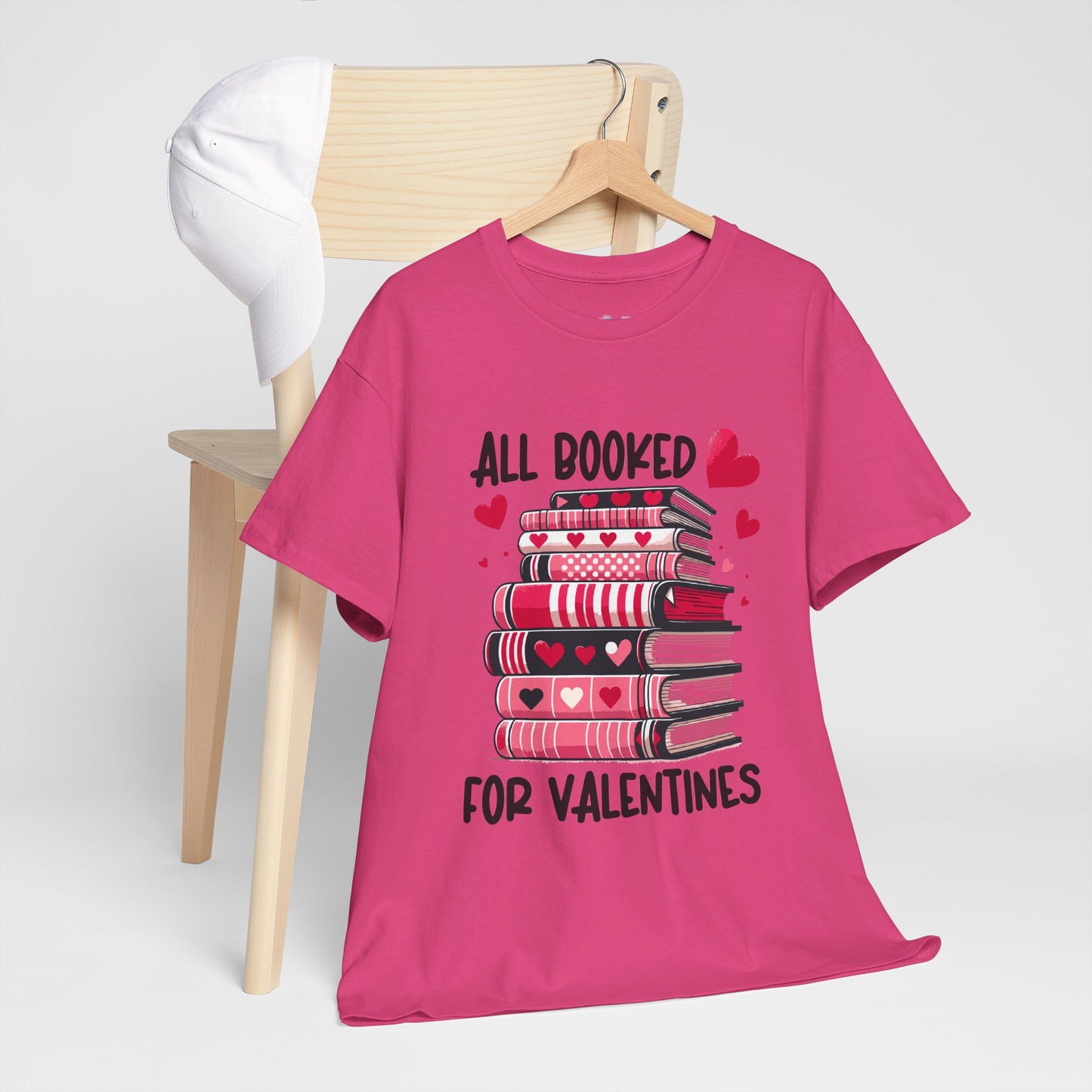 Valentine's Day Book Lover Unisex Tee - sizes S - 5X