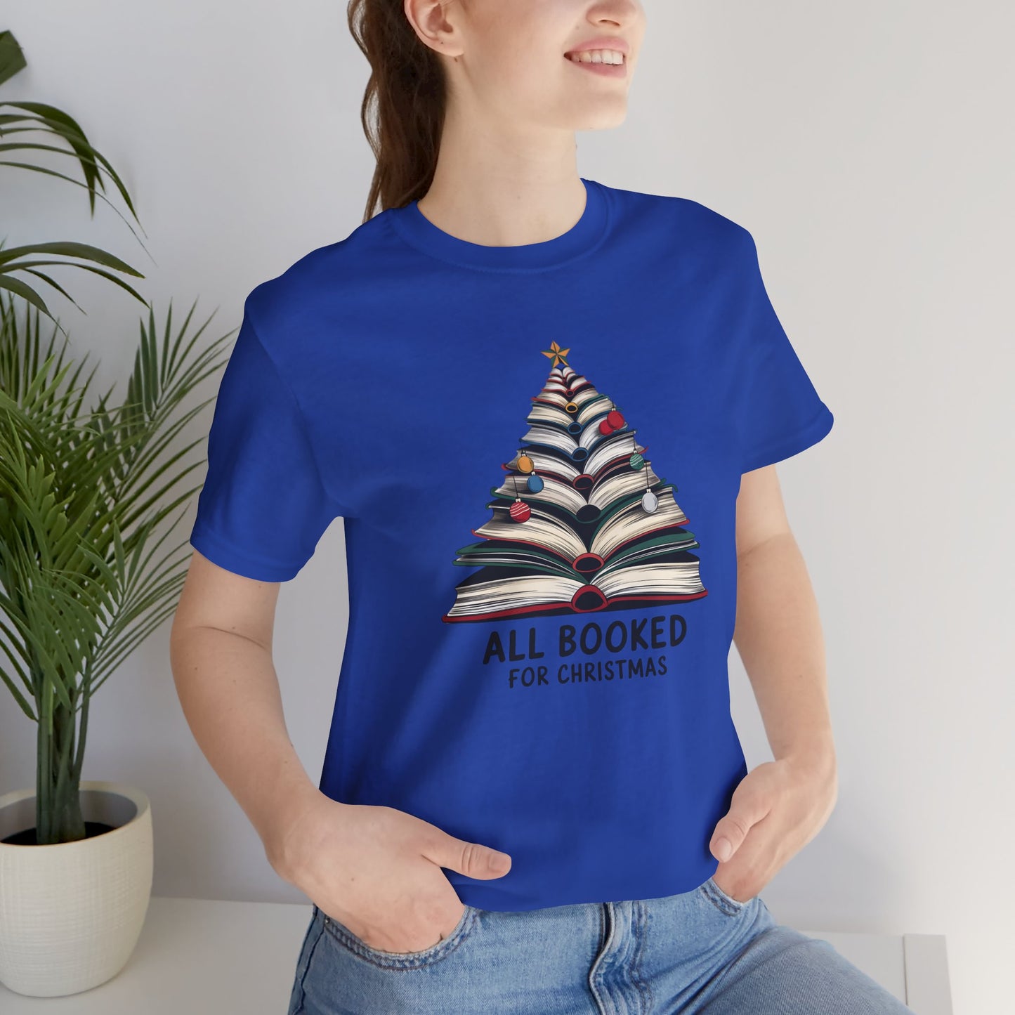 All Booked for Christmas Unisex Jersey Short Sleeve T-shirt - sizes S - 3X