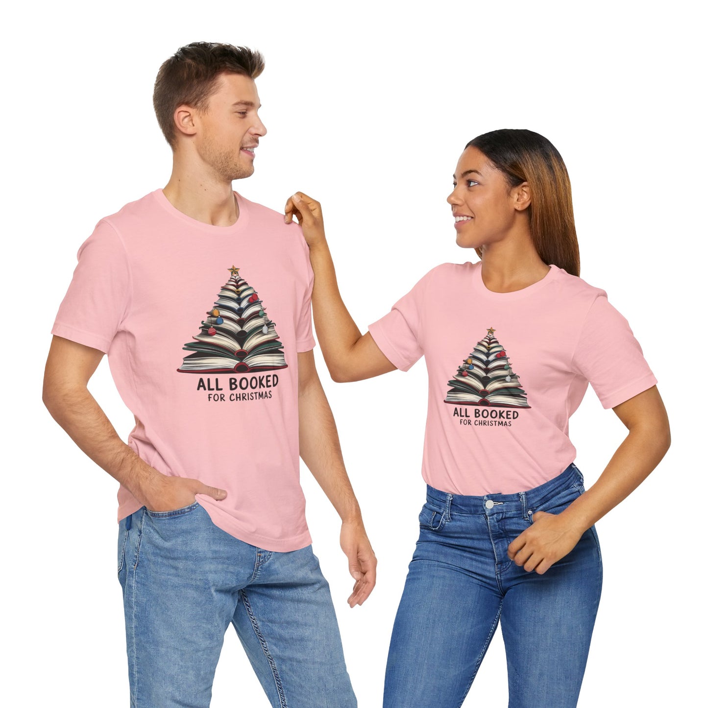 All Booked for Christmas Unisex Jersey Short Sleeve T-shirt - sizes S - 3X