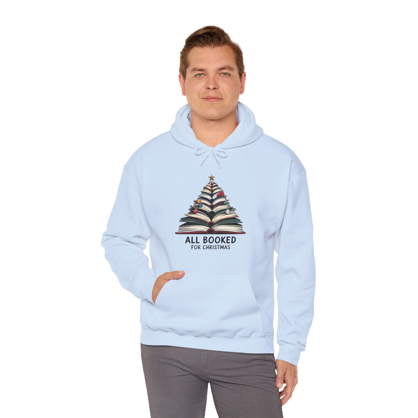 All Booked for Christmas Unisex Heavy Blend™ Hooded Sweatshirt - size S - 3X