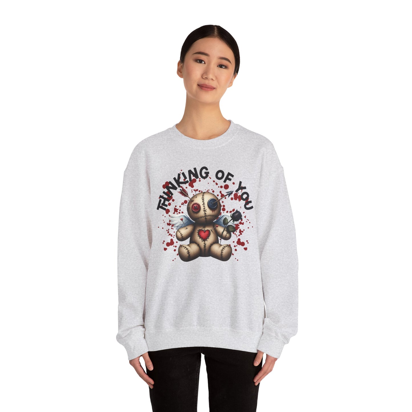 Anti-Valentine Thinking of You Unisex Heavy Blend™ Crewneck Sweatshirt - S - 5X
