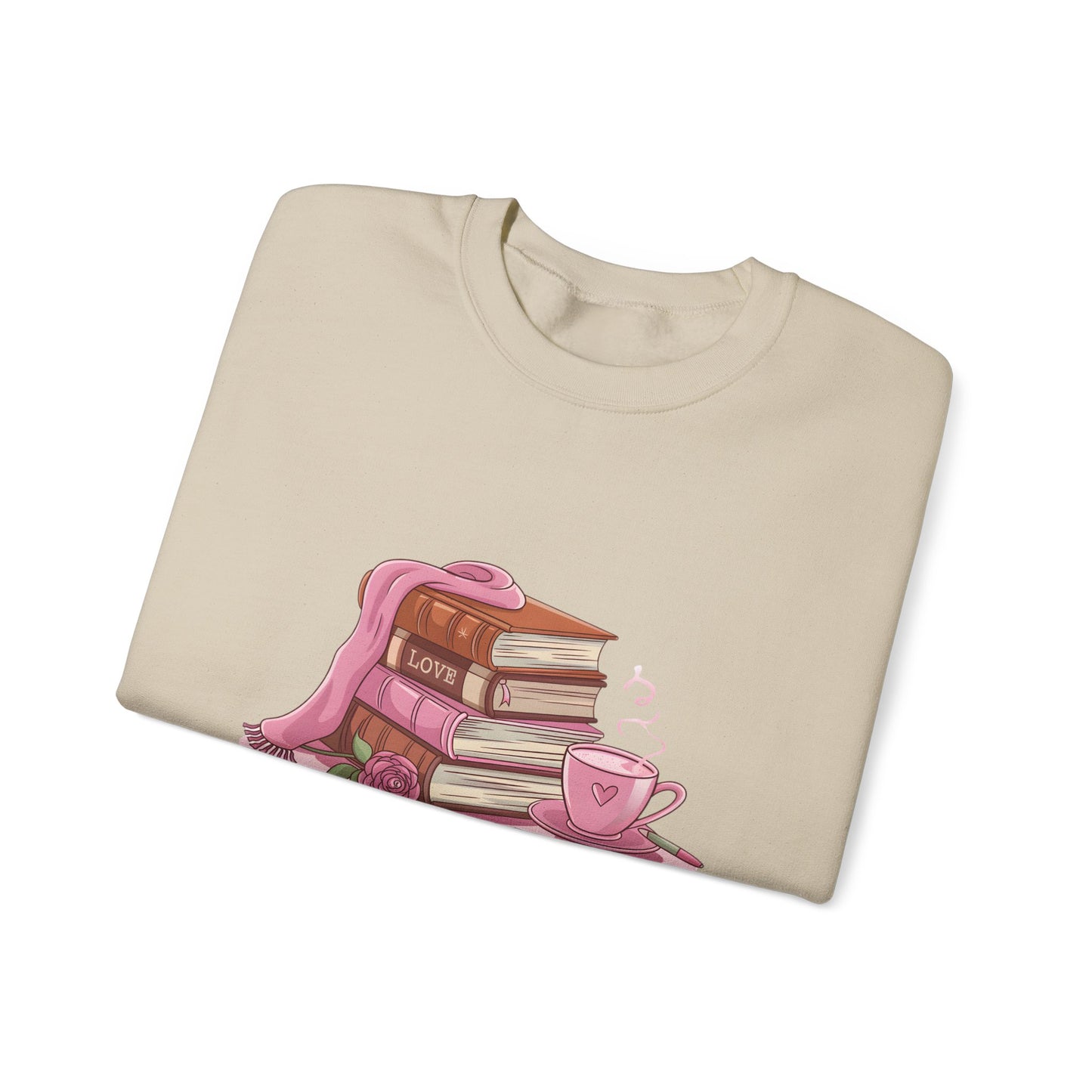 Valentine's Day Book Lover Crewneck Sweatshirt - S - 5X