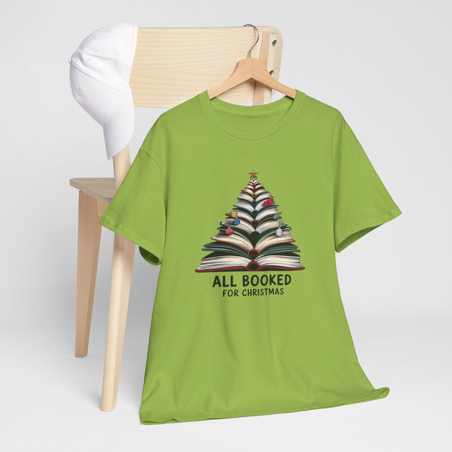 All Booked for Christmas Unisex Heavy Cotton T-shirt - sizes S - 5X