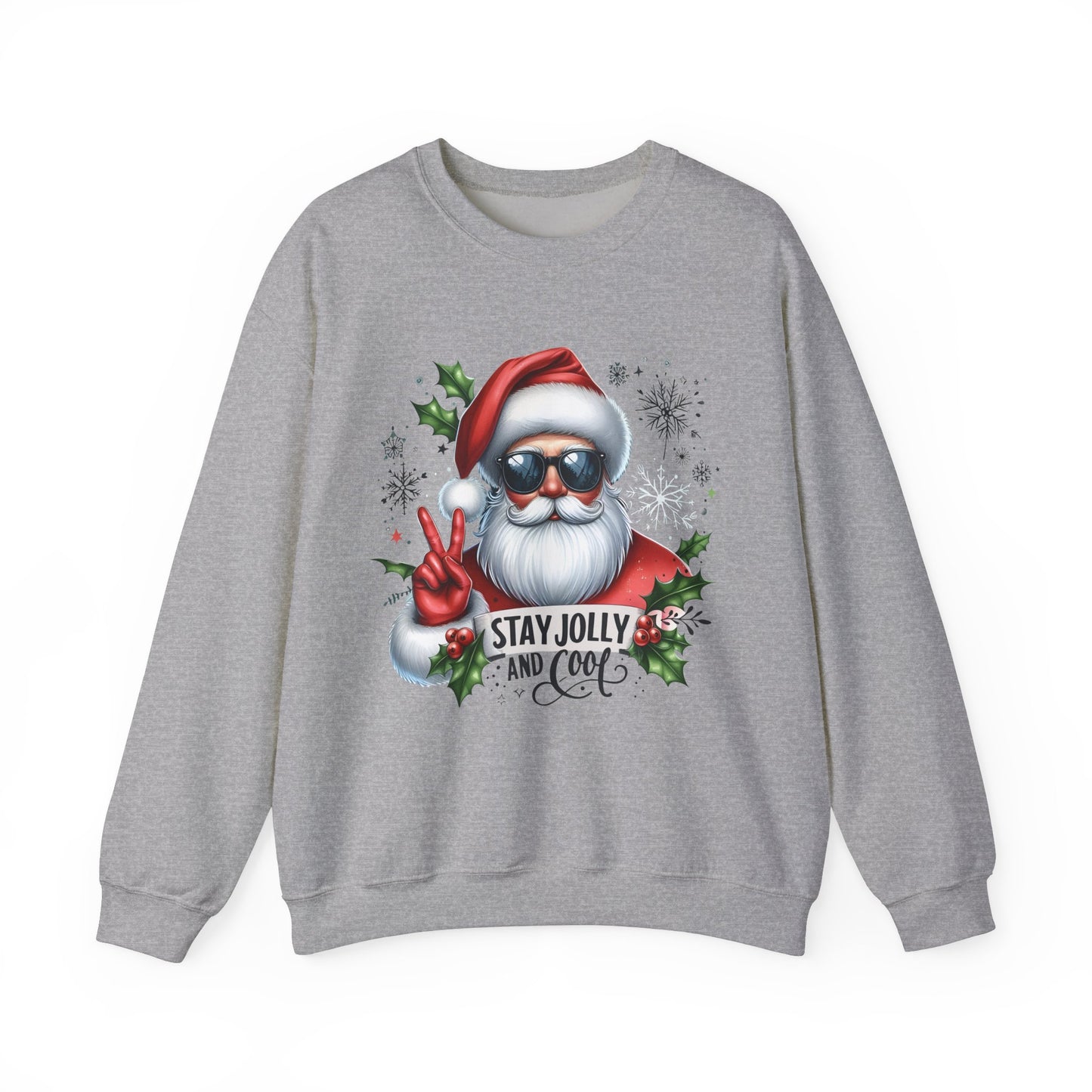 Funny Santa Christmas Unisex Heavy blend Crew Neck Sweatshirt