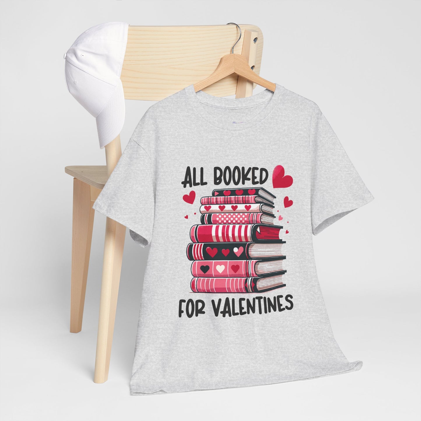 Valentine's Day Book Lover Unisex Tee - sizes S - 5X