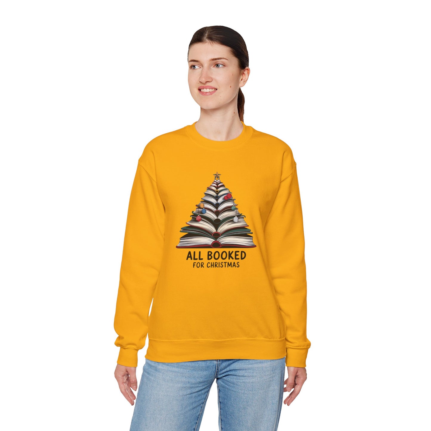 All Booked for Christmas Unisex Heavy Blend™ Crewneck Sweatshirt - sizes S - 3X
