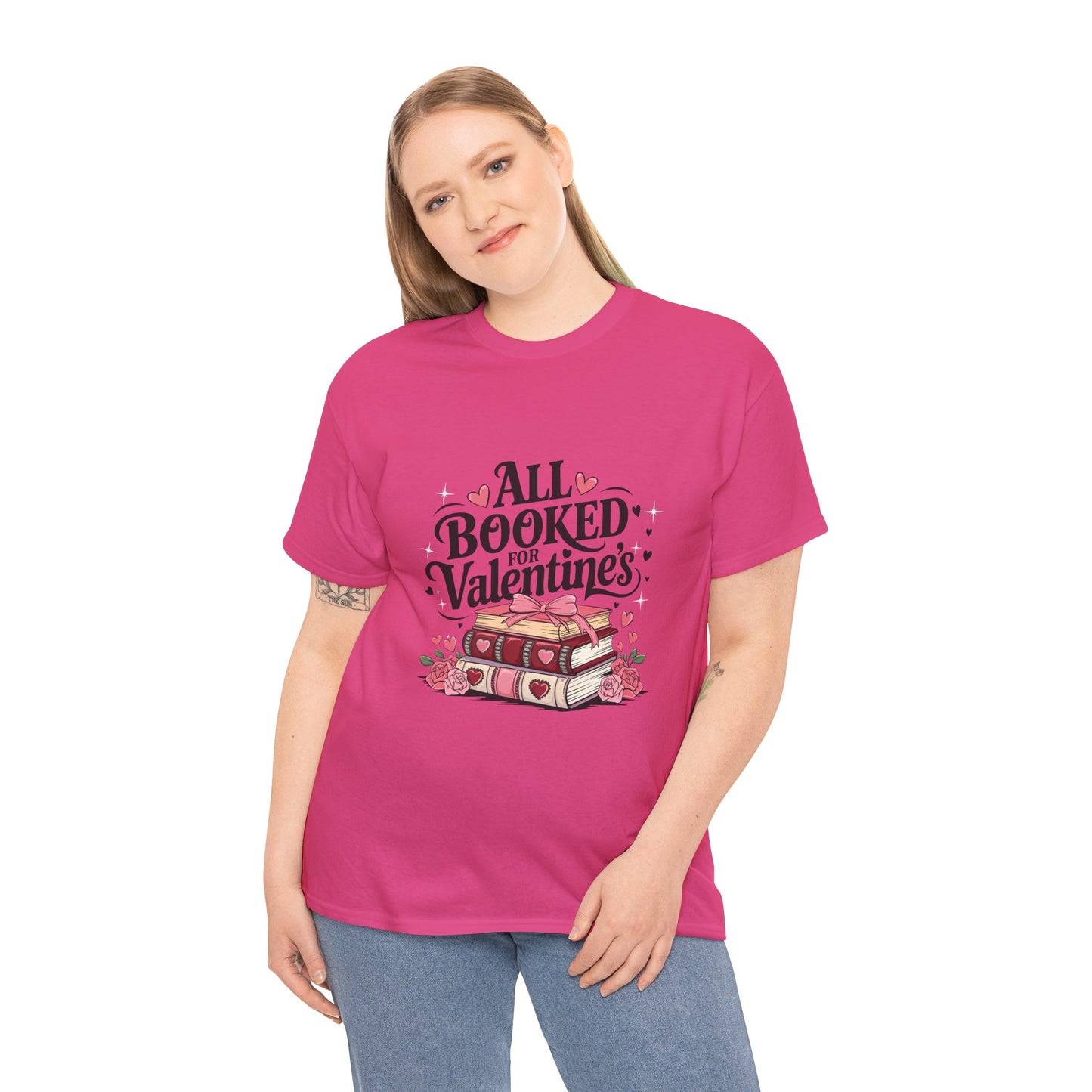 Valentine's Day Book Lover Unisex Tee - sizes S - 5X