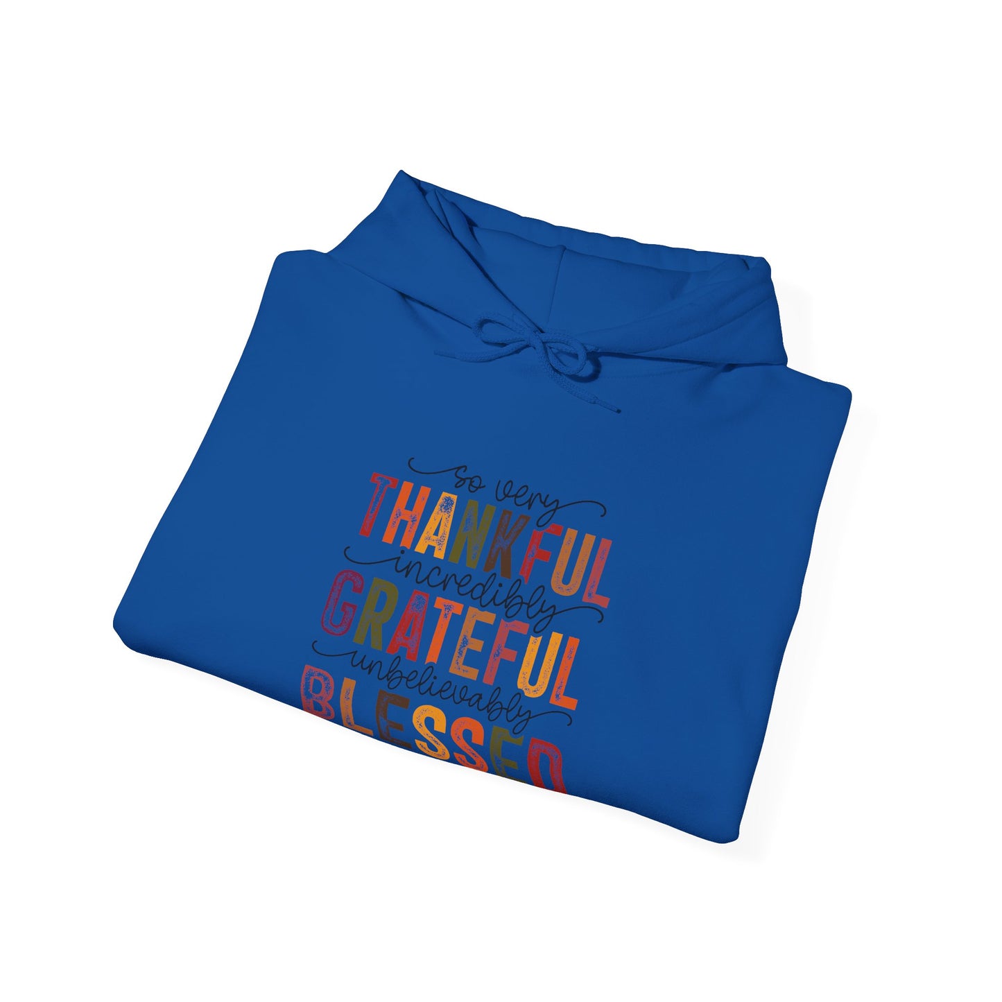 Thankful, Grateful, Blessed, Unisex Heavy Blend Hooded Sweatshirt