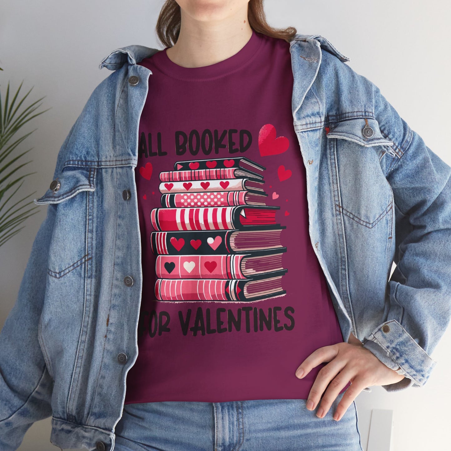 Valentine's Day Book Lover Unisex Tee - sizes S - 5X