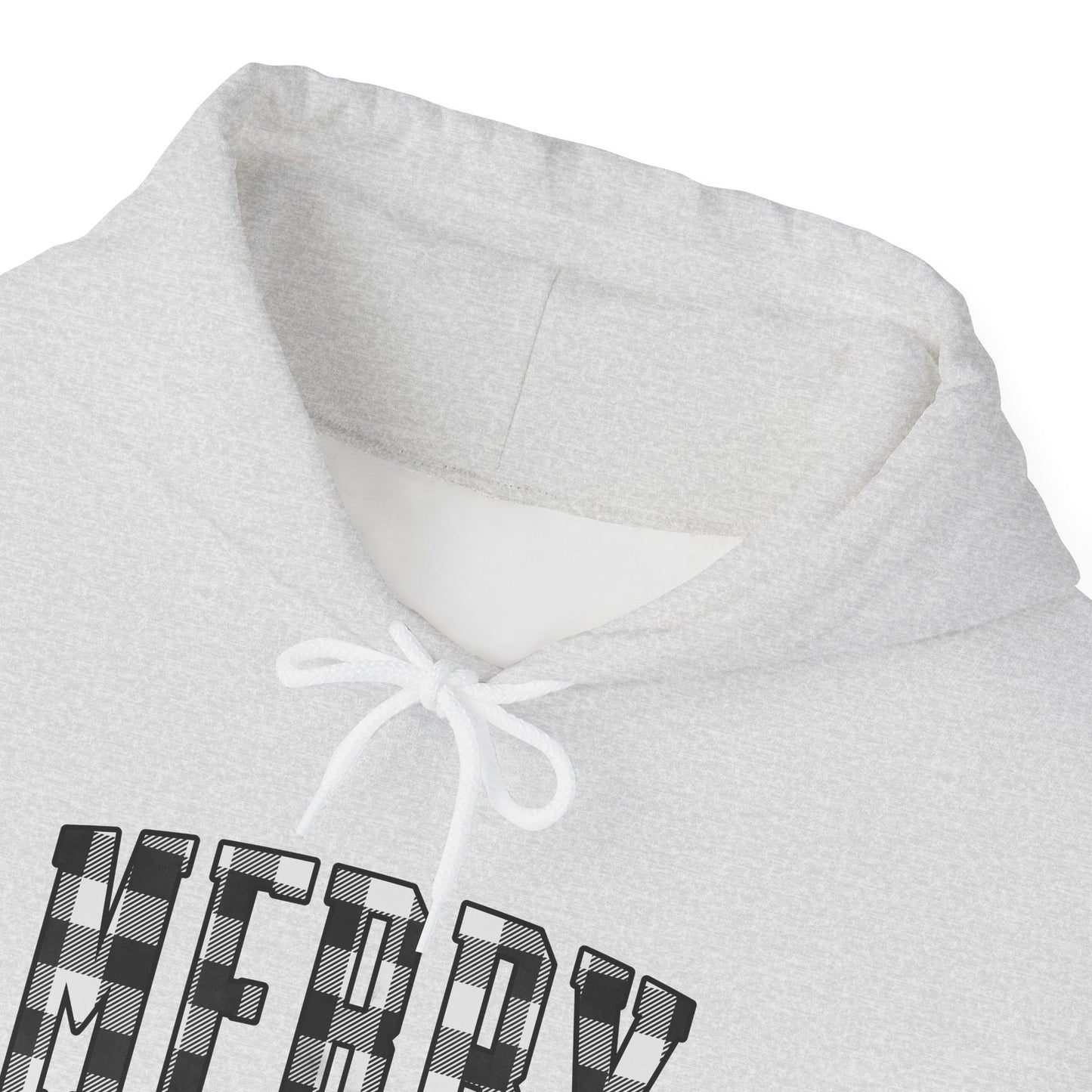 Buffalo Plaid Merry Christmas Unisex Heavy Blend™ Hooded Sweatshirt - size S - 3X