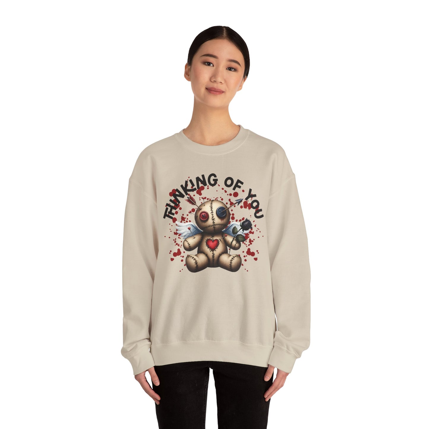 Anti-Valentine Thinking of You Unisex Heavy Blend™ Crewneck Sweatshirt - S - 5X