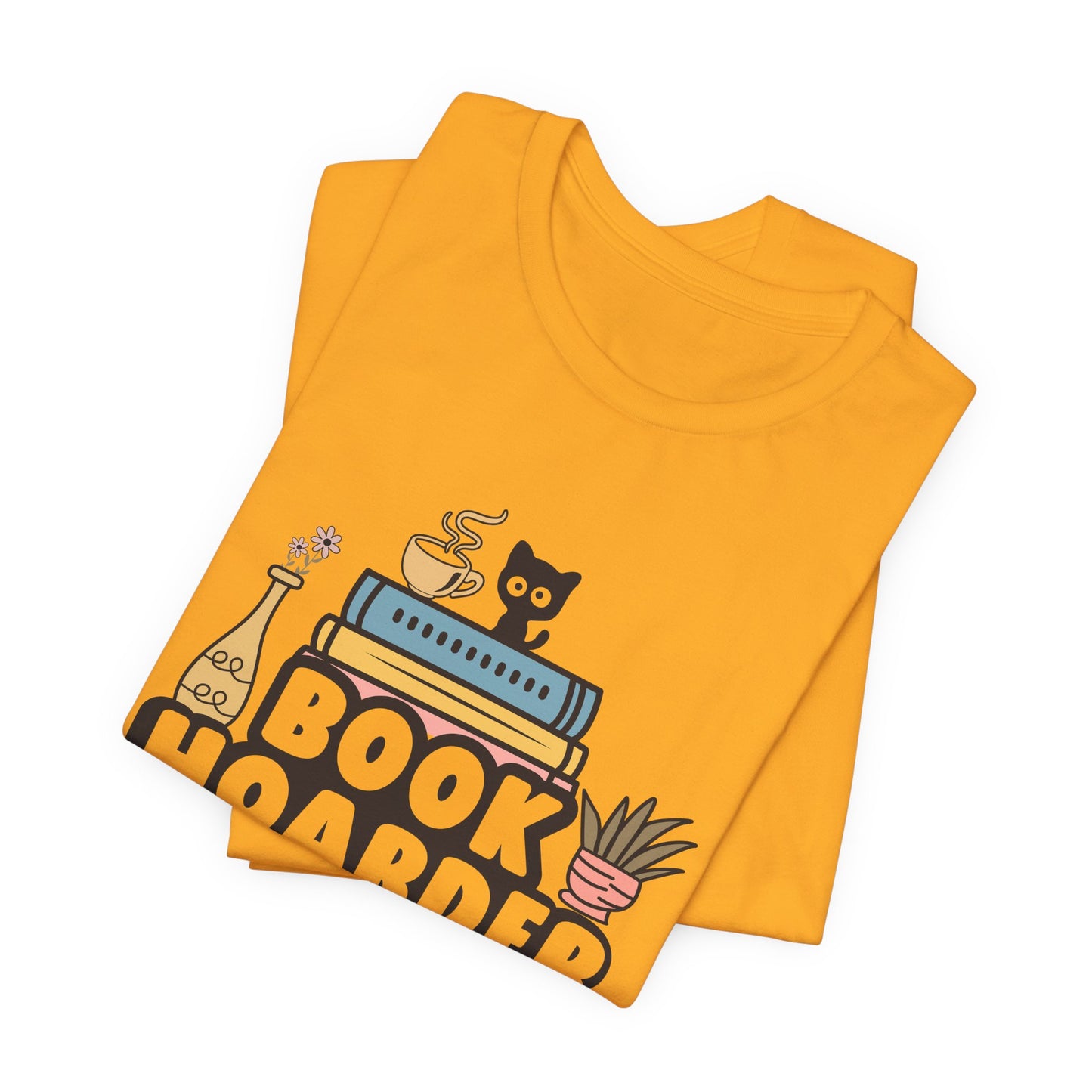 Book Hoarder Unisex Tee - Cat Lover Book Lover Funny Gift - sizes S - 3X