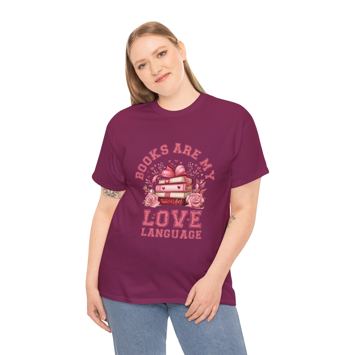Books are My Love Language Unisex Tee - Valentine's Day Gift for Book Lovers