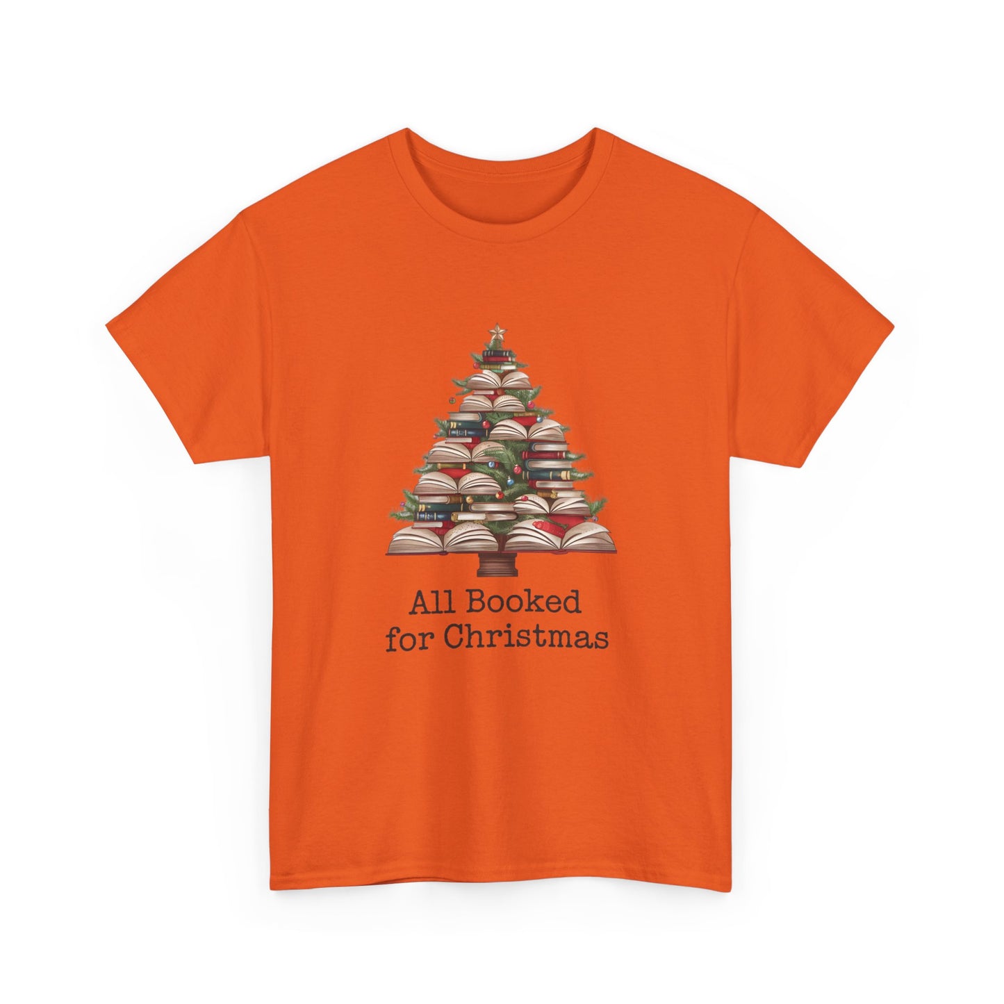 All Booked for Christmas, Book Christmas Tree T-shirt - sizes S - 5X