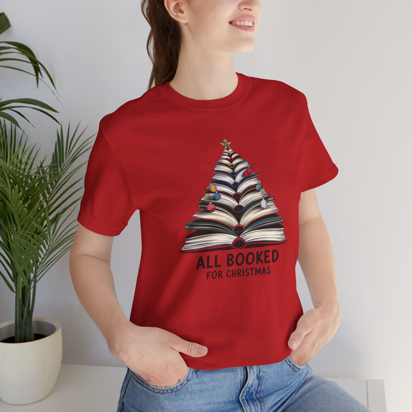 All Booked for Christmas Unisex Jersey Short Sleeve T-shirt - sizes S - 3X
